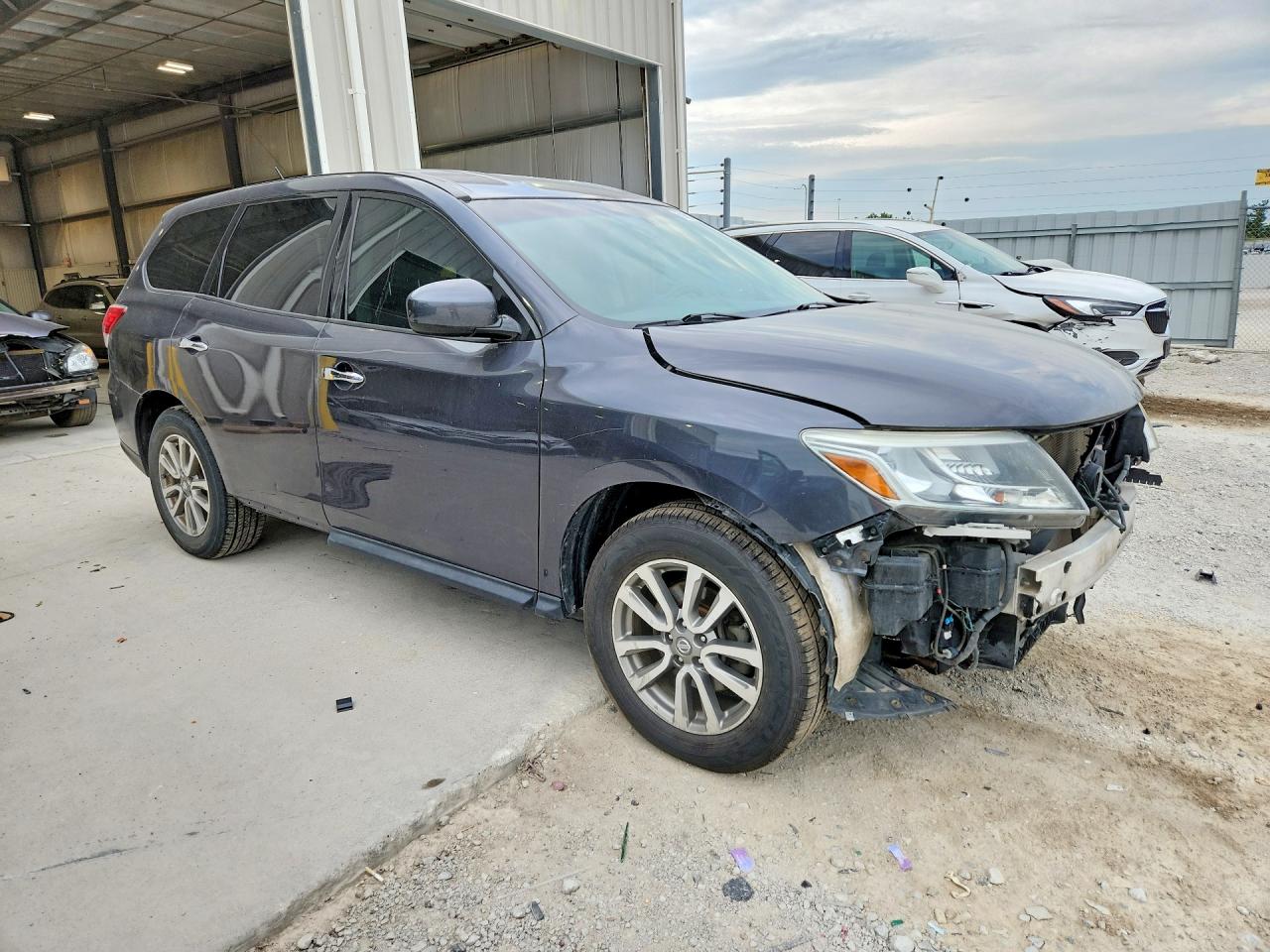 2013 Nissan Pathfinder S Gray vin: 5N1AR2MM5DC650185
