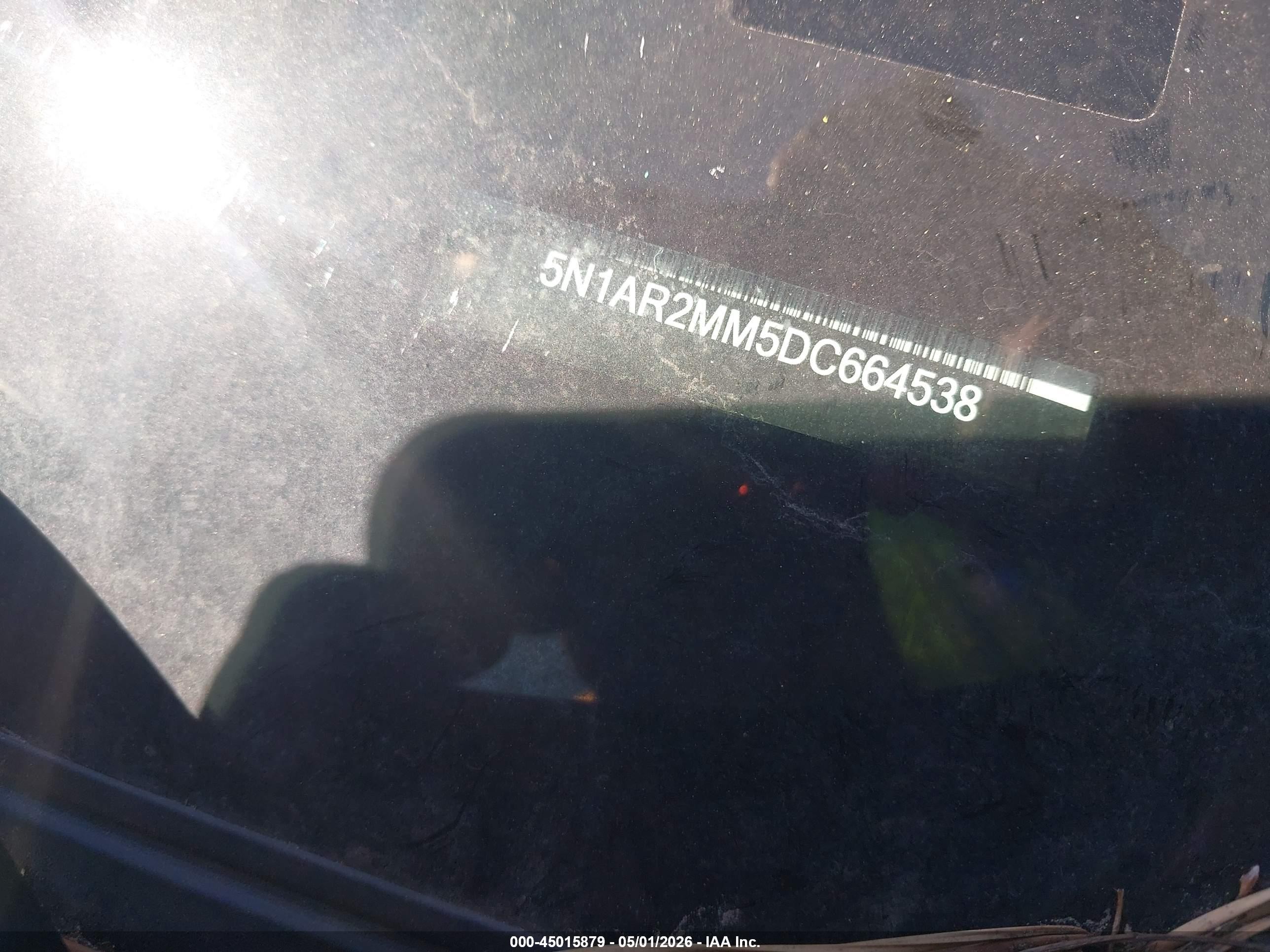 2013 Nissan Pathfinder Platinum Черный vin: 5N1AR2MM5DC664538