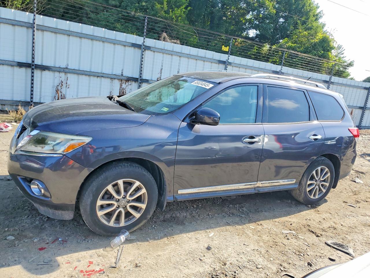 2013 Nissan Pathfinder S Gray vin: 5N1AR2MM5DC678441