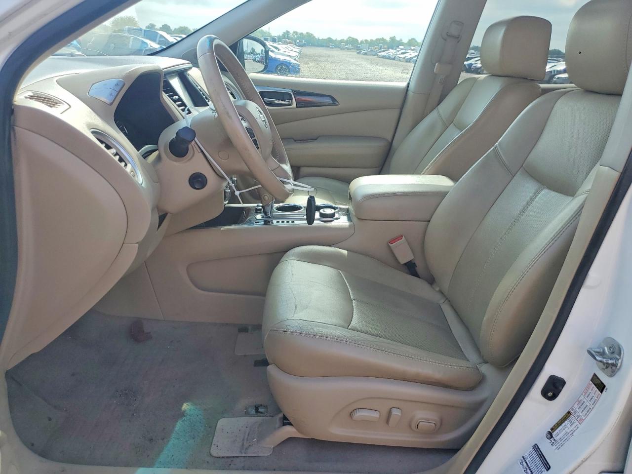 2014 Nissan Pathfinder S White vin: 5N1AR2MM5EC619424