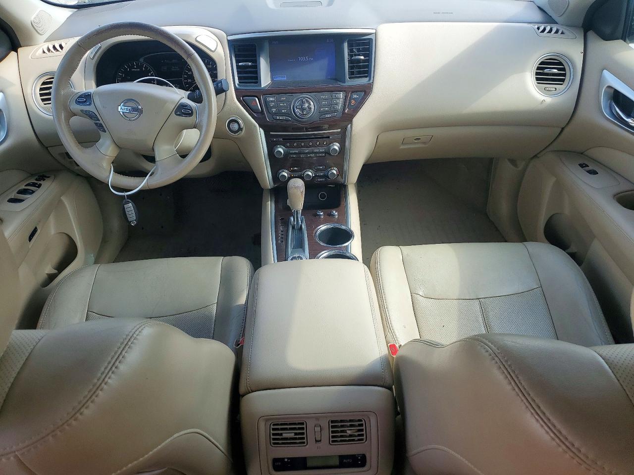 2014 Nissan Pathfinder S White vin: 5N1AR2MM5EC619424