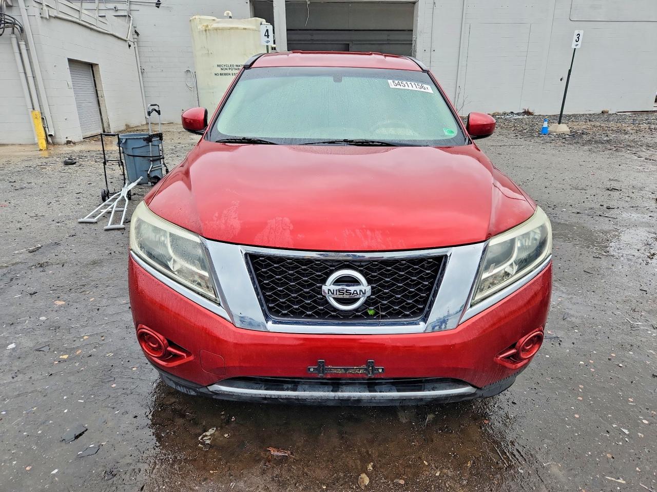 2014 Nissan Pathfinder S Red vin: 5N1AR2MM5EC627216