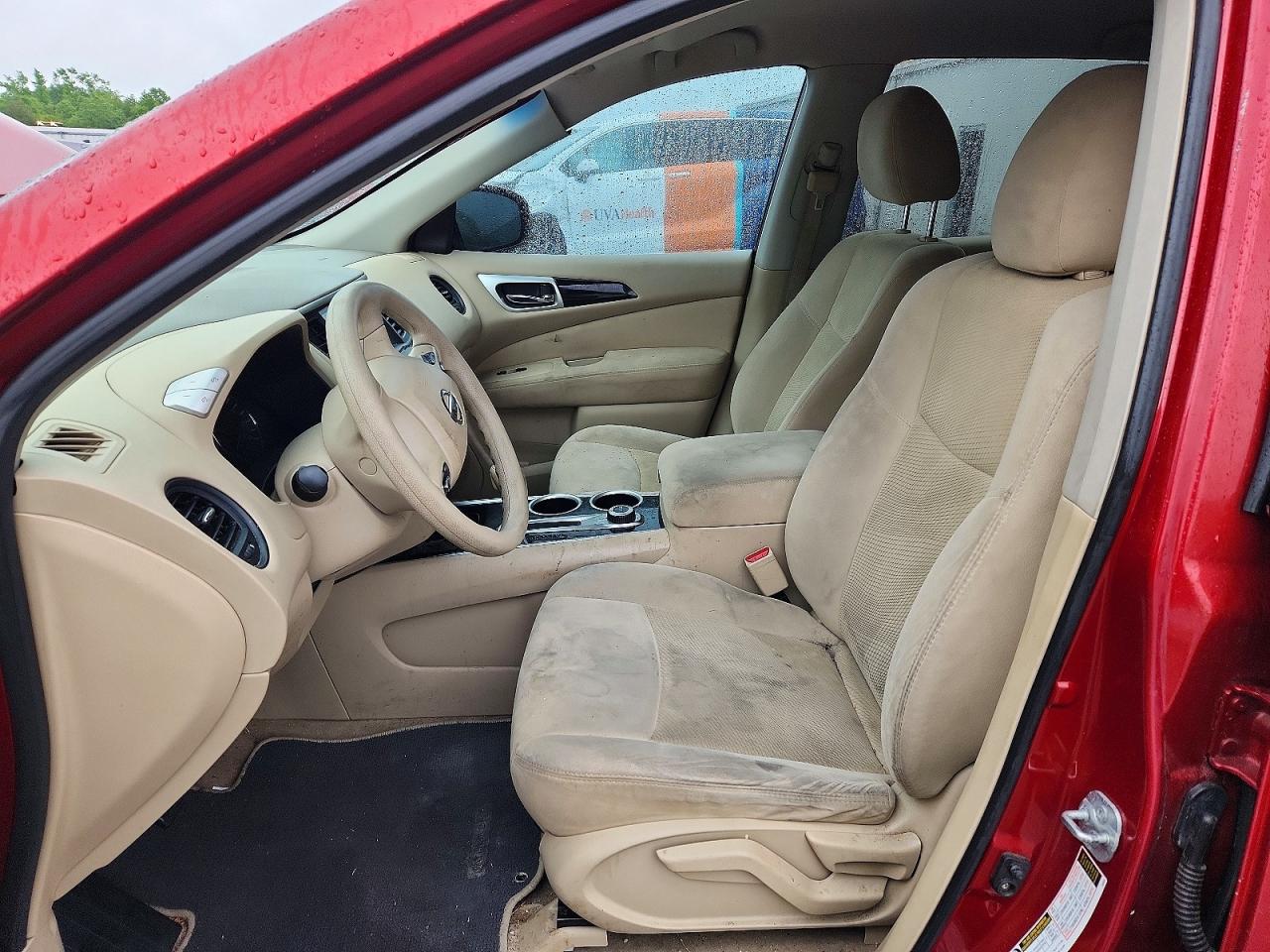 2014 Nissan Pathfinder S Red vin: 5N1AR2MM5EC627216