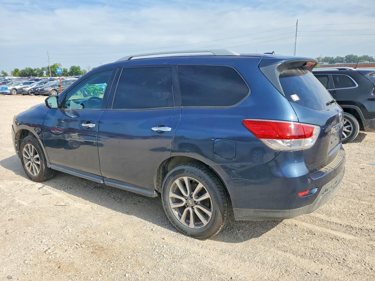 2014 Nissan Pathfinder Sv Blue vin: 5N1AR2MM5EC652519