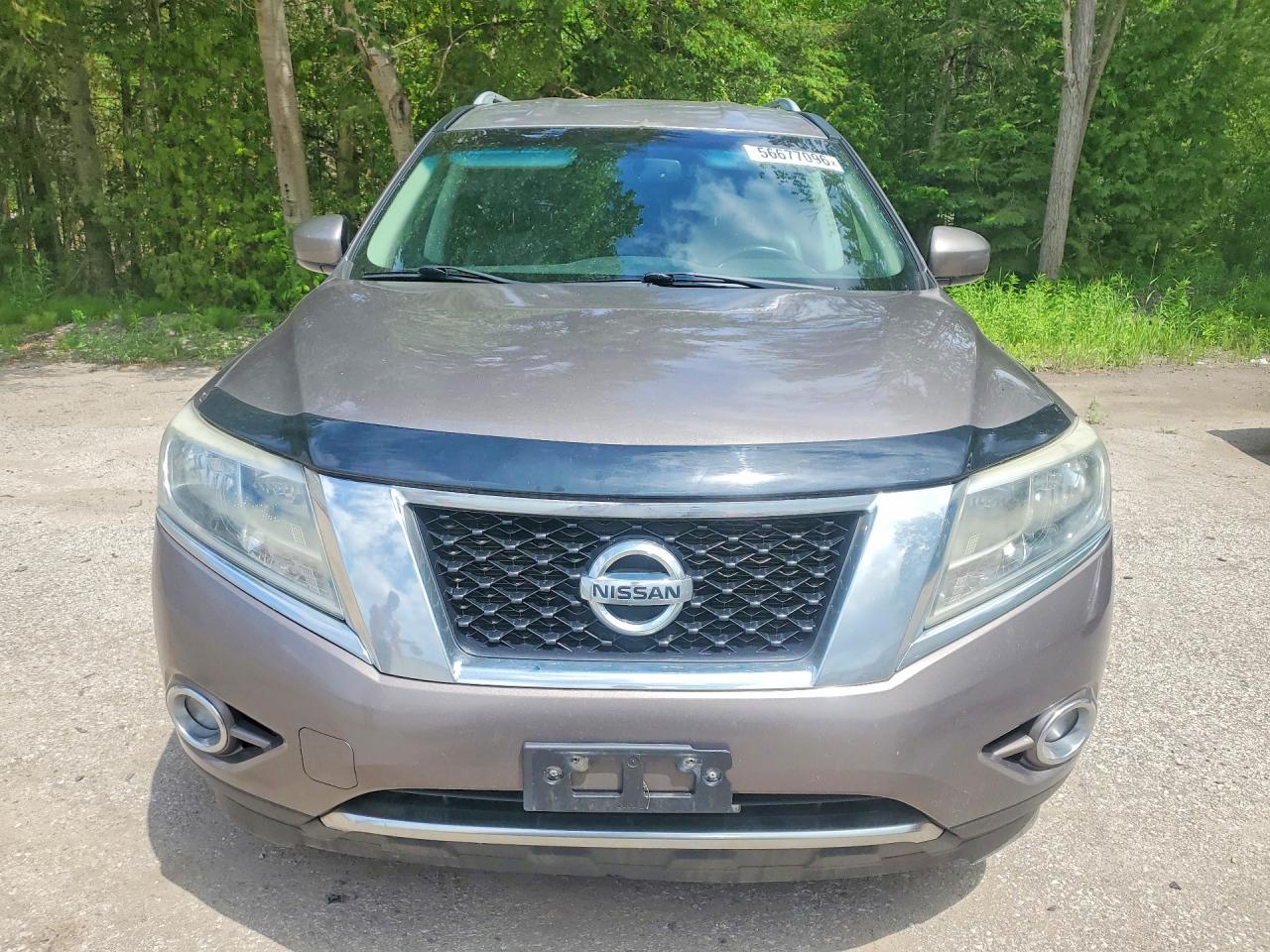 2014 Nissan Pathfinder S Brown vin: 5N1AR2MM5EC659454
