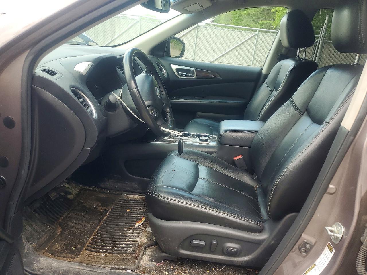2014 Nissan Pathfinder S Brown vin: 5N1AR2MM5EC659454