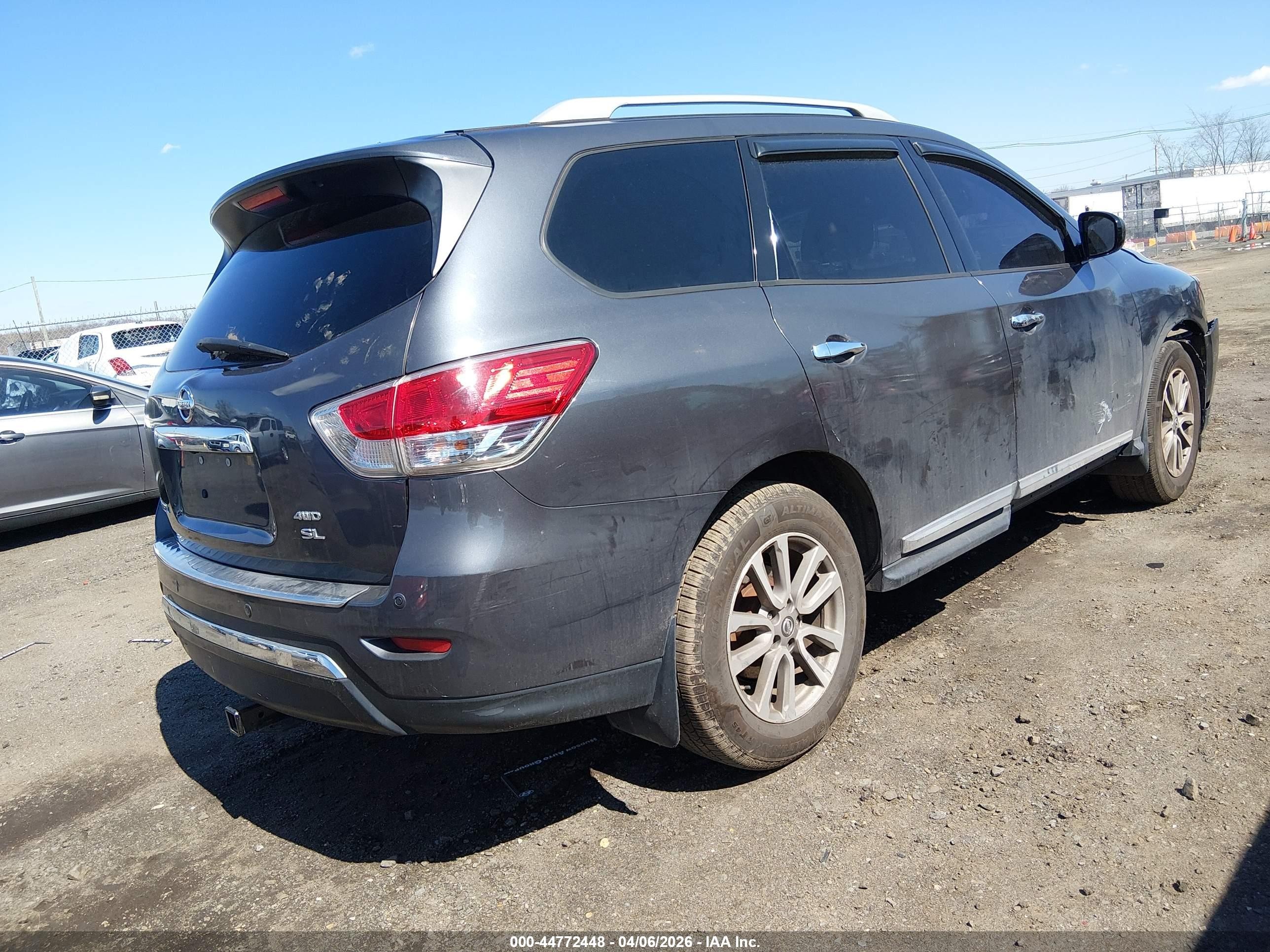 2014 Nissan Pathfinder Sl Gray vin: 5N1AR2MM5EC668767