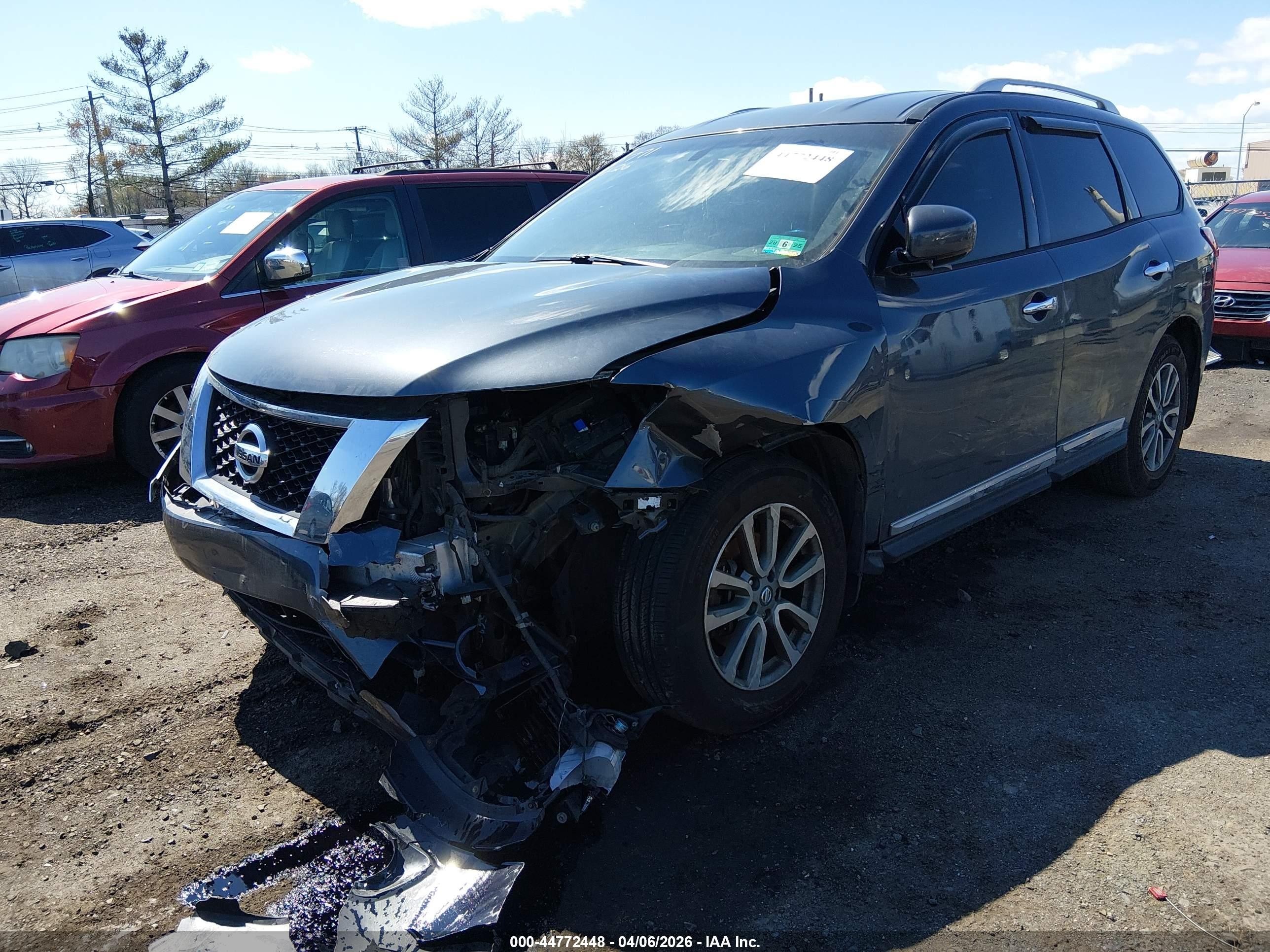 2014 Nissan Pathfinder Sl Gray vin: 5N1AR2MM5EC668767