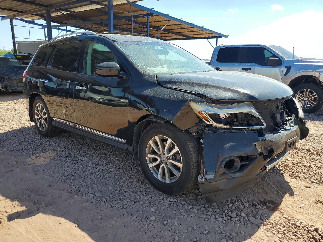 2014 Nissan Pathfinder S Black vin: 5N1AR2MM5EC684399