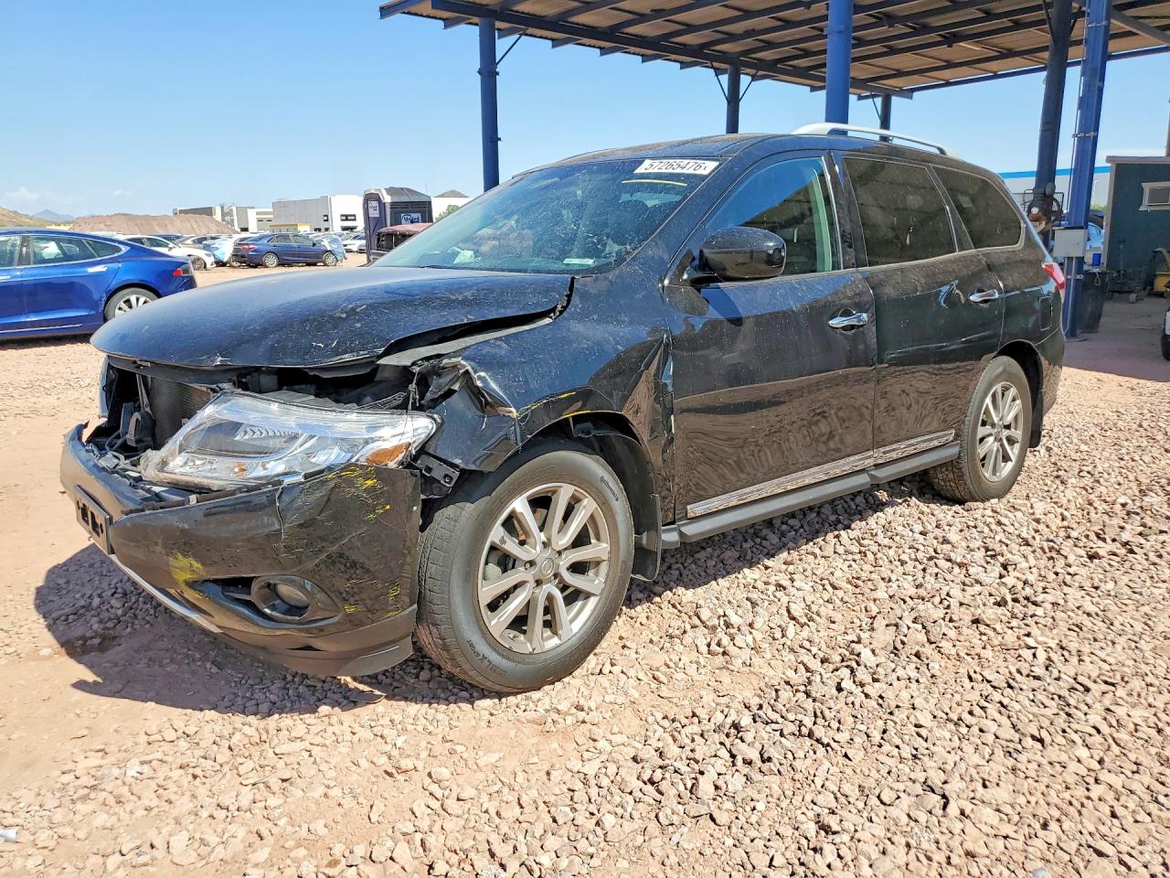 2014 Nissan Pathfinder S Black vin: 5N1AR2MM5EC684399