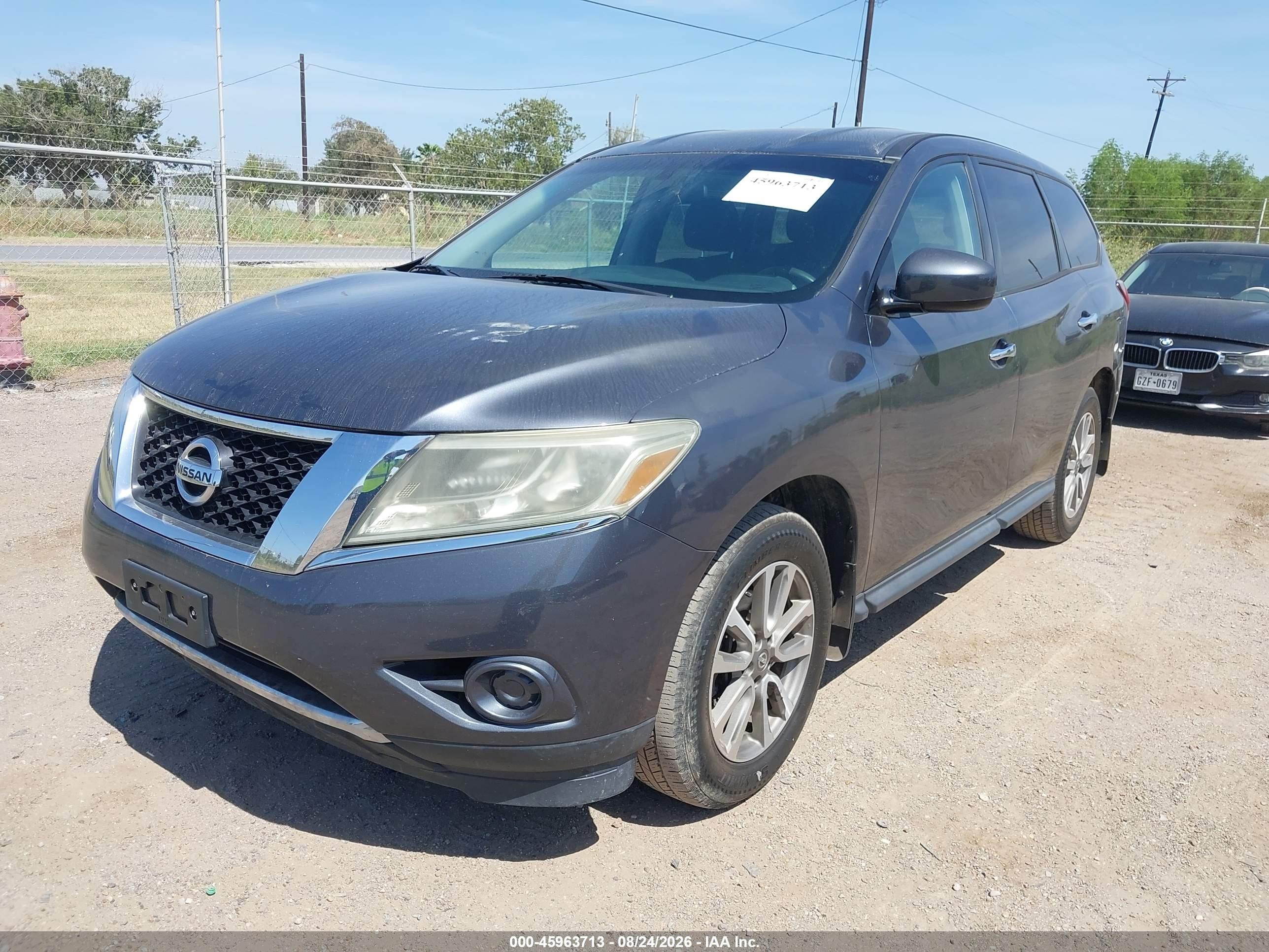 2014 Nissan Pathfinder S Gray vin: 5N1AR2MM5EC685214