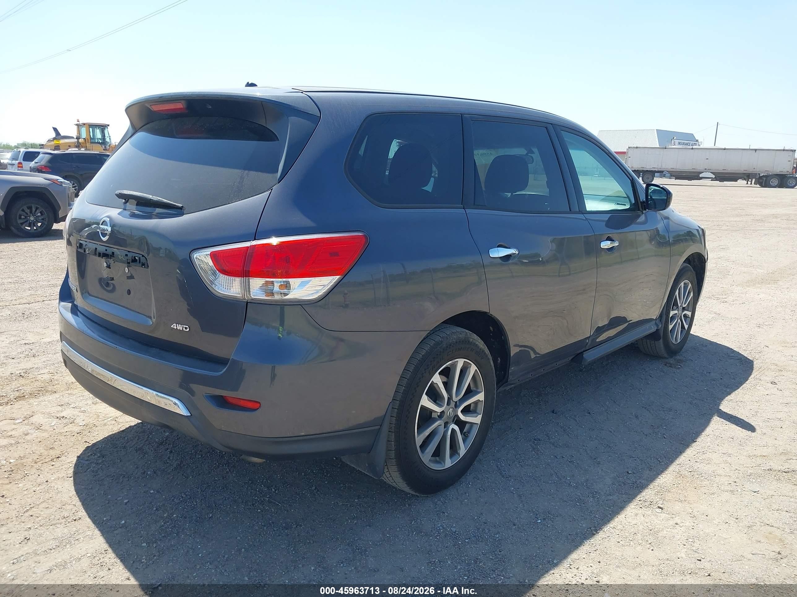 2014 Nissan Pathfinder S Gray vin: 5N1AR2MM5EC685214