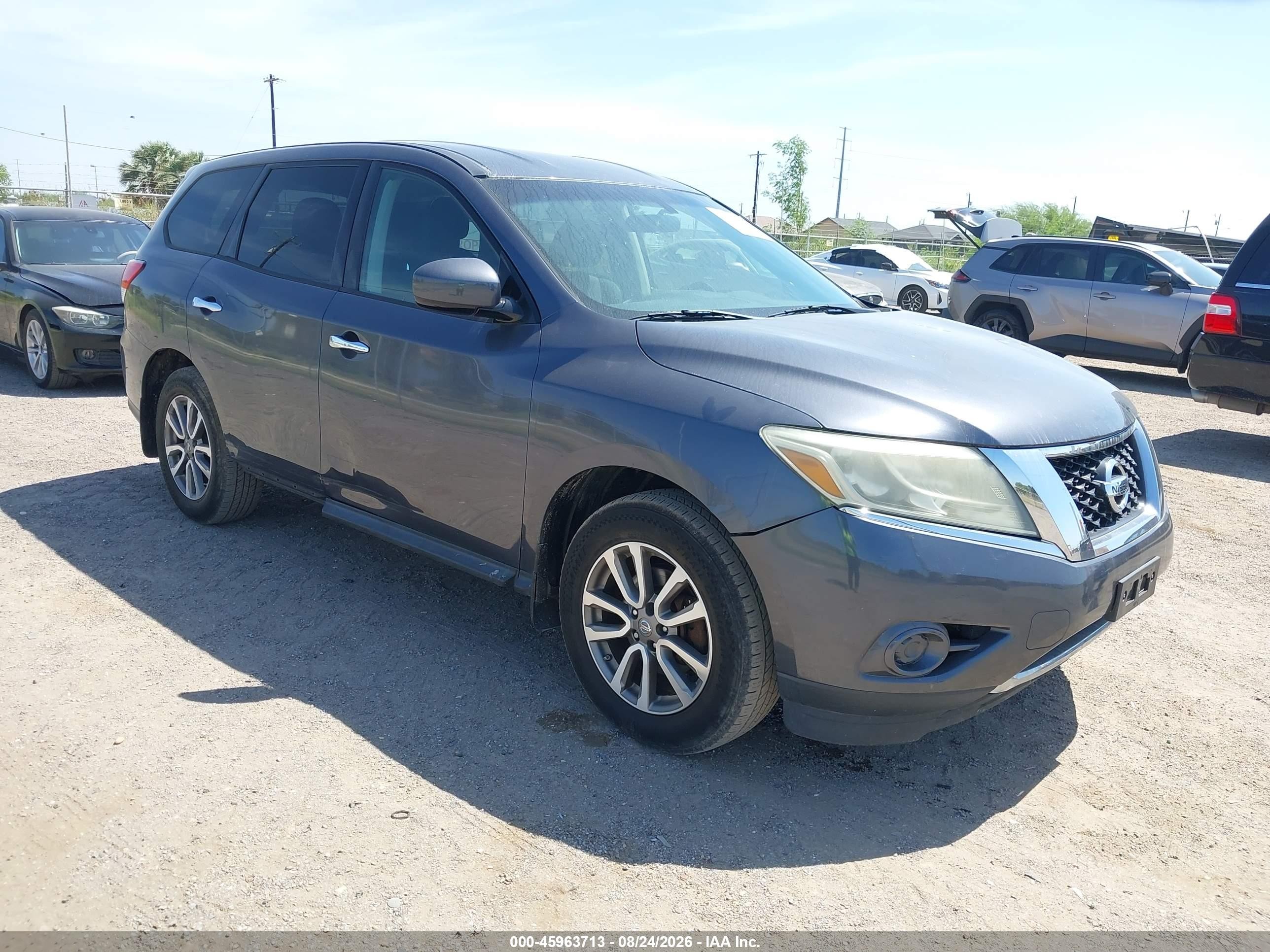 2014 Nissan Pathfinder S Gray vin: 5N1AR2MM5EC685214