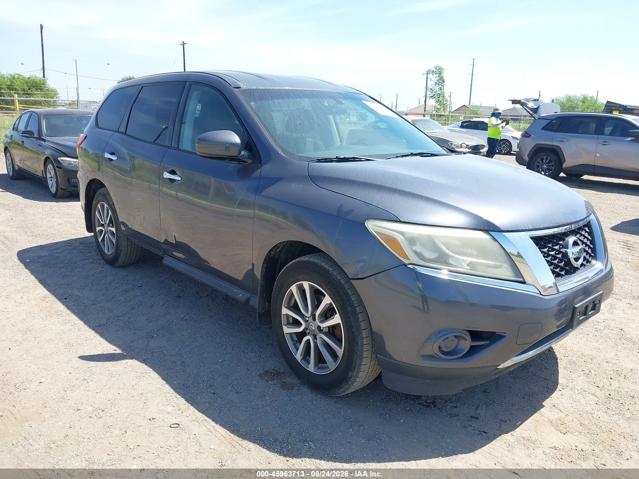 2014 Nissan Pathfinder S Gray vin: 5N1AR2MM5EC685214