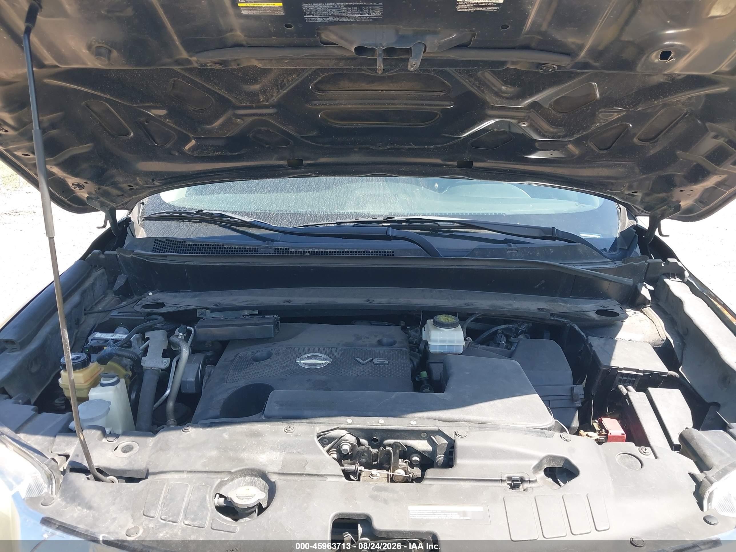 2014 Nissan Pathfinder S Gray vin: 5N1AR2MM5EC685214
