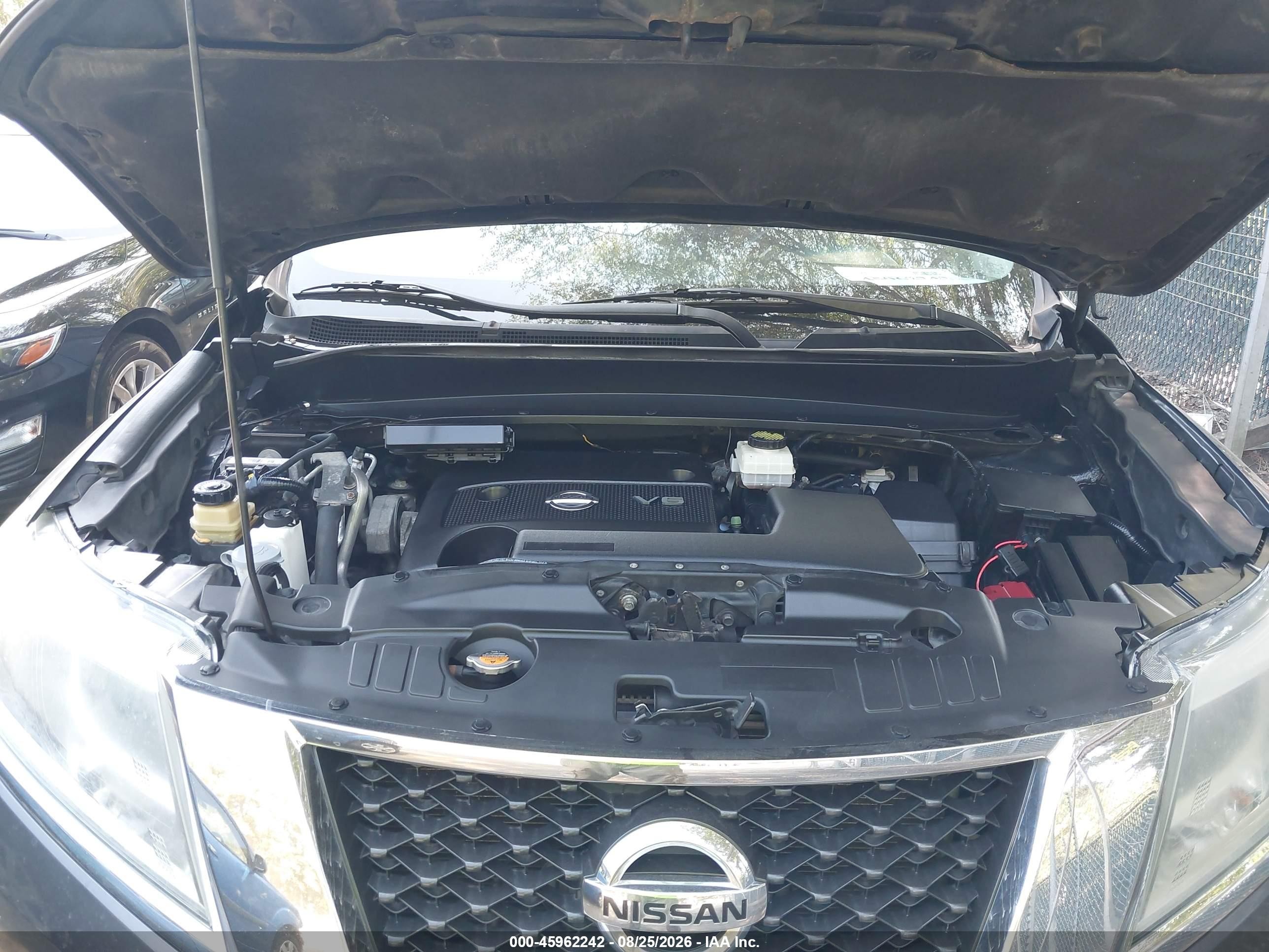 2014 Nissan Pathfinder Sv Gray vin: 5N1AR2MM5EC694852