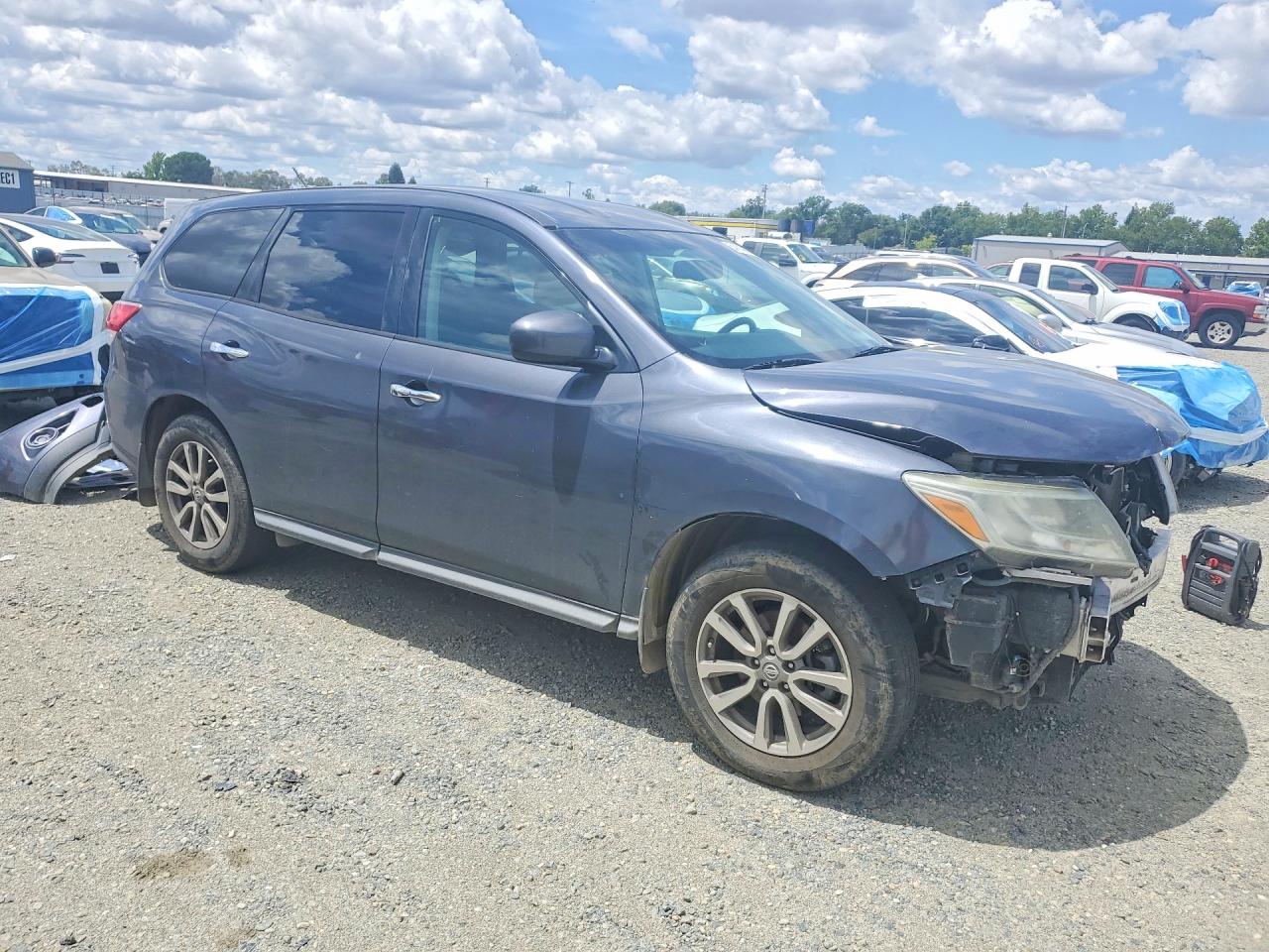 2014 Nissan Pathfinder S Gray vin: 5N1AR2MM5EC697203