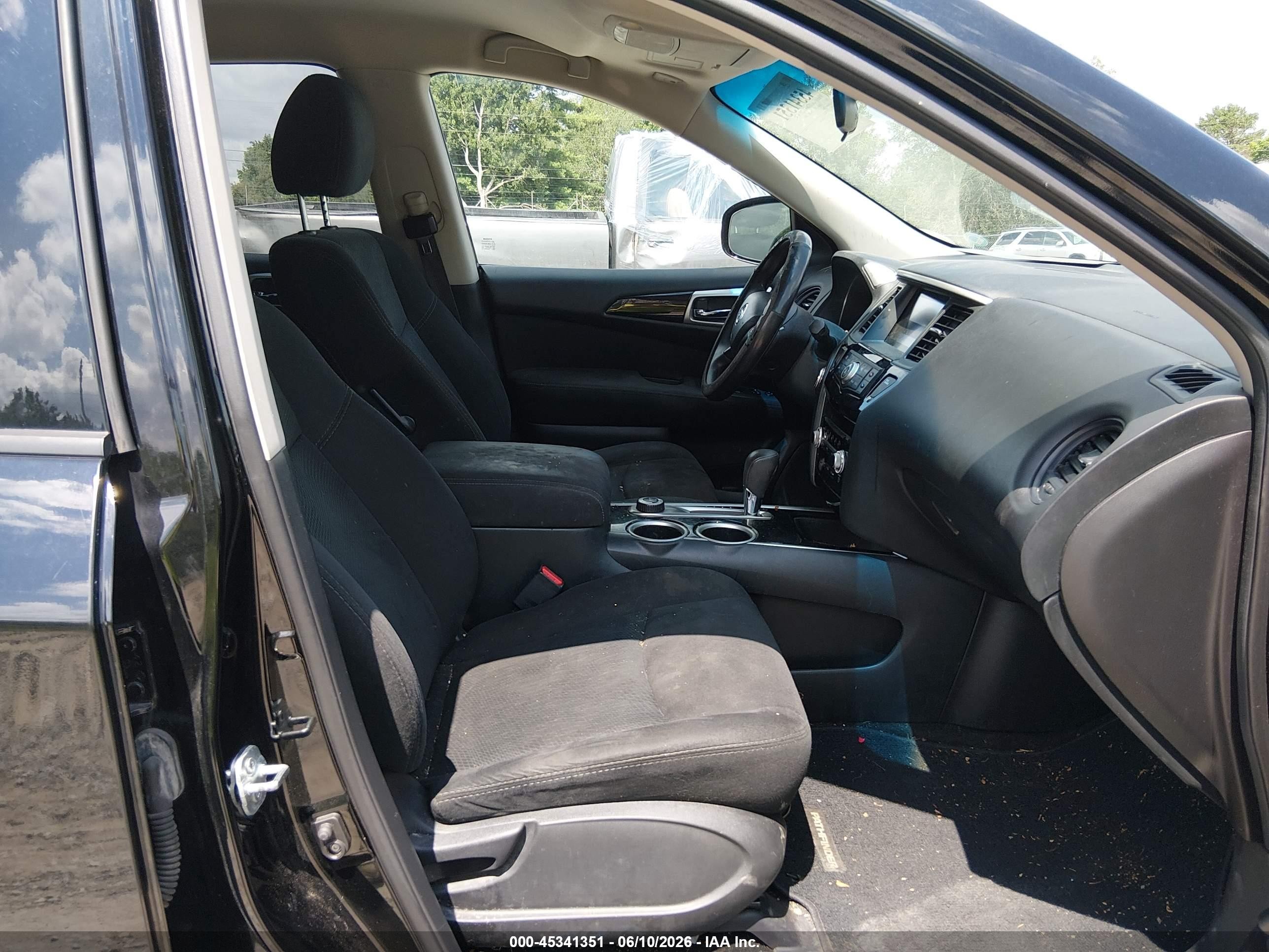 2014 Nissan Pathfinder S Black vin: 5N1AR2MM5EC697623
