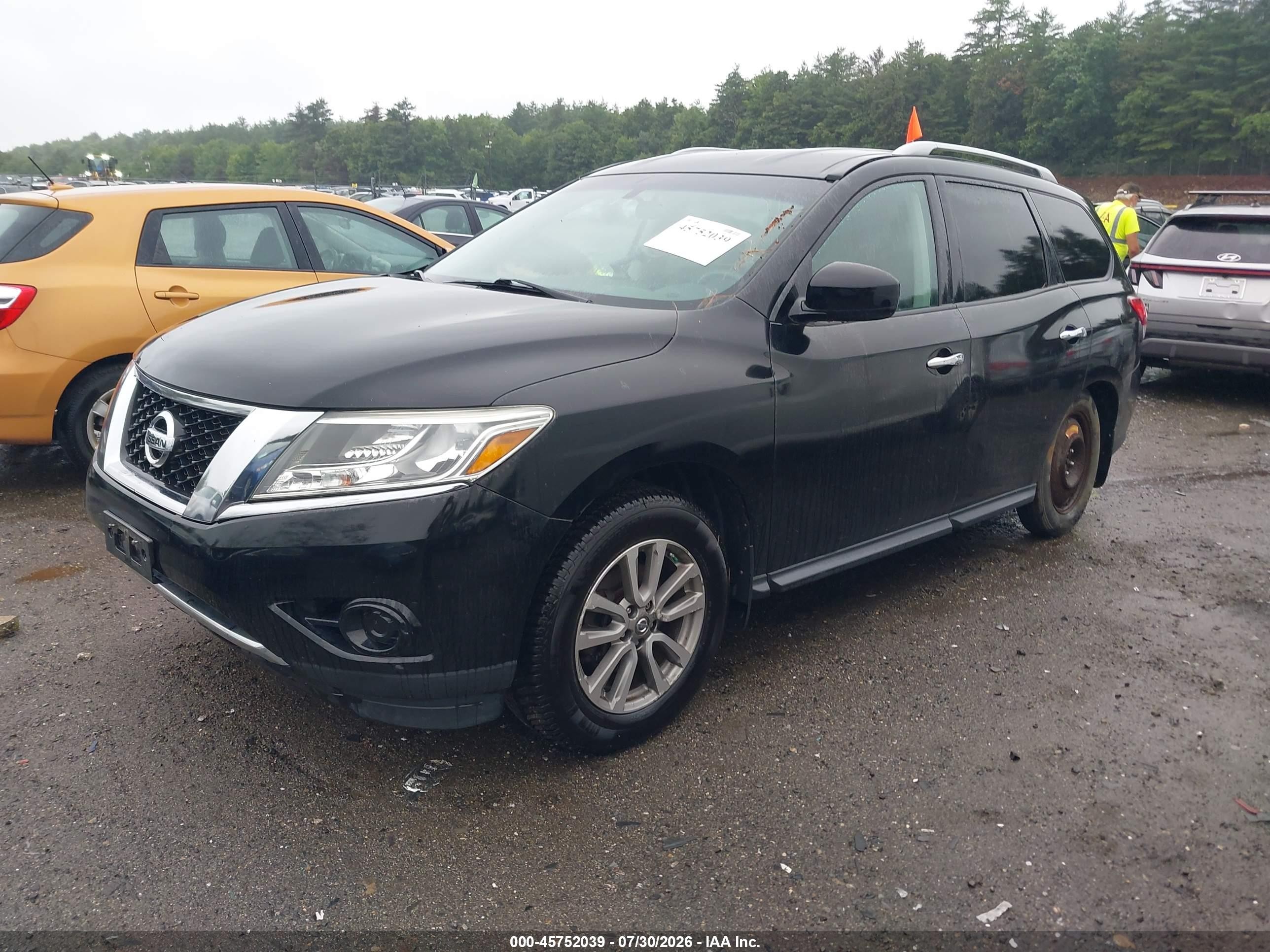 2014 Nissan Pathfinder Sv Black vin: 5N1AR2MM5EC698710