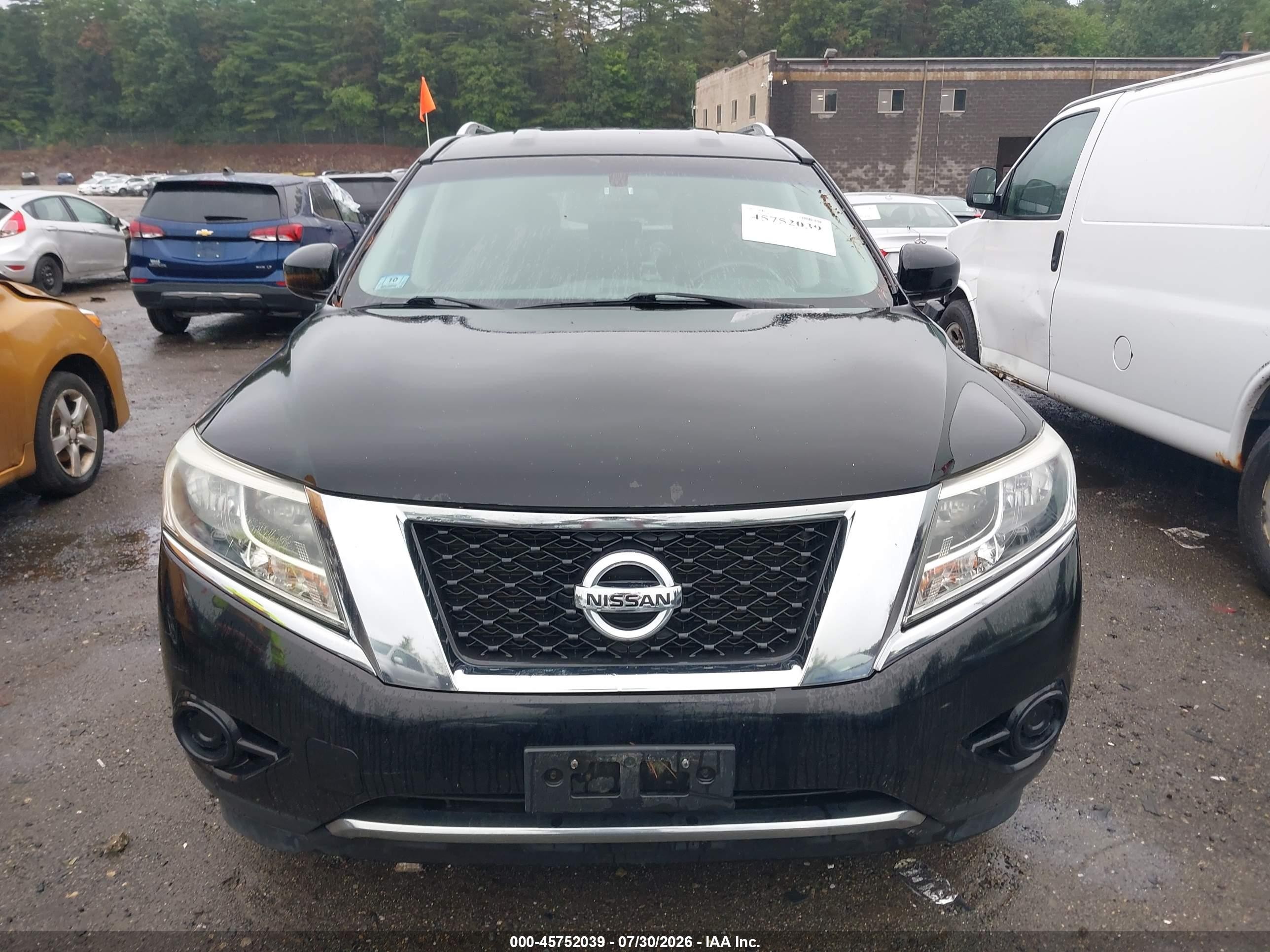 2014 Nissan Pathfinder Sv Black vin: 5N1AR2MM5EC698710