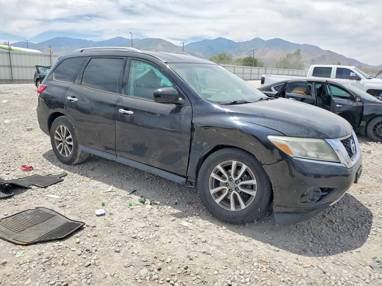 2014 Nissan Pathfinder Sv Black vin: 5N1AR2MM5EC710970