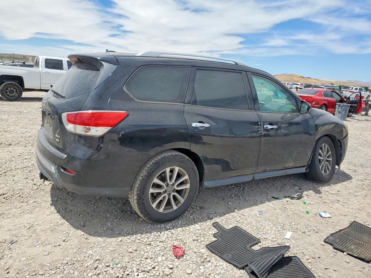 2014 Nissan Pathfinder Sv Black vin: 5N1AR2MM5EC710970