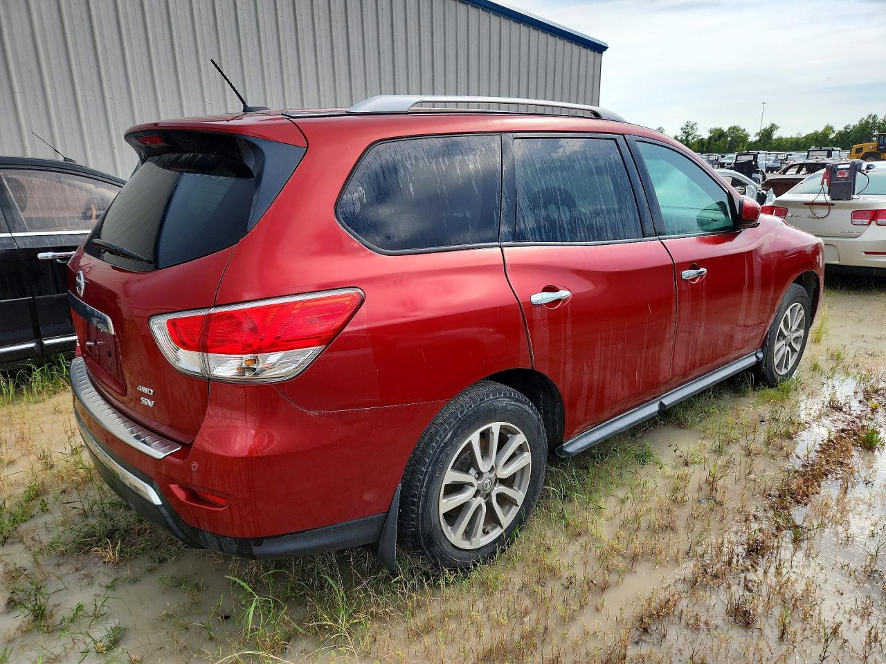 2014 Nissan Pathfinder Sv Red vin: 5N1AR2MM5EC718339