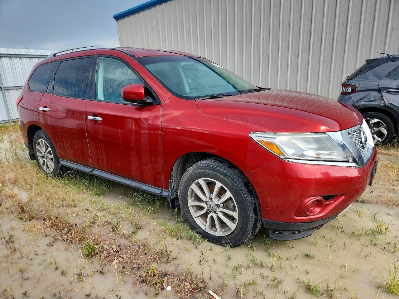 2014 Nissan Pathfinder Sv Red vin: 5N1AR2MM5EC718339