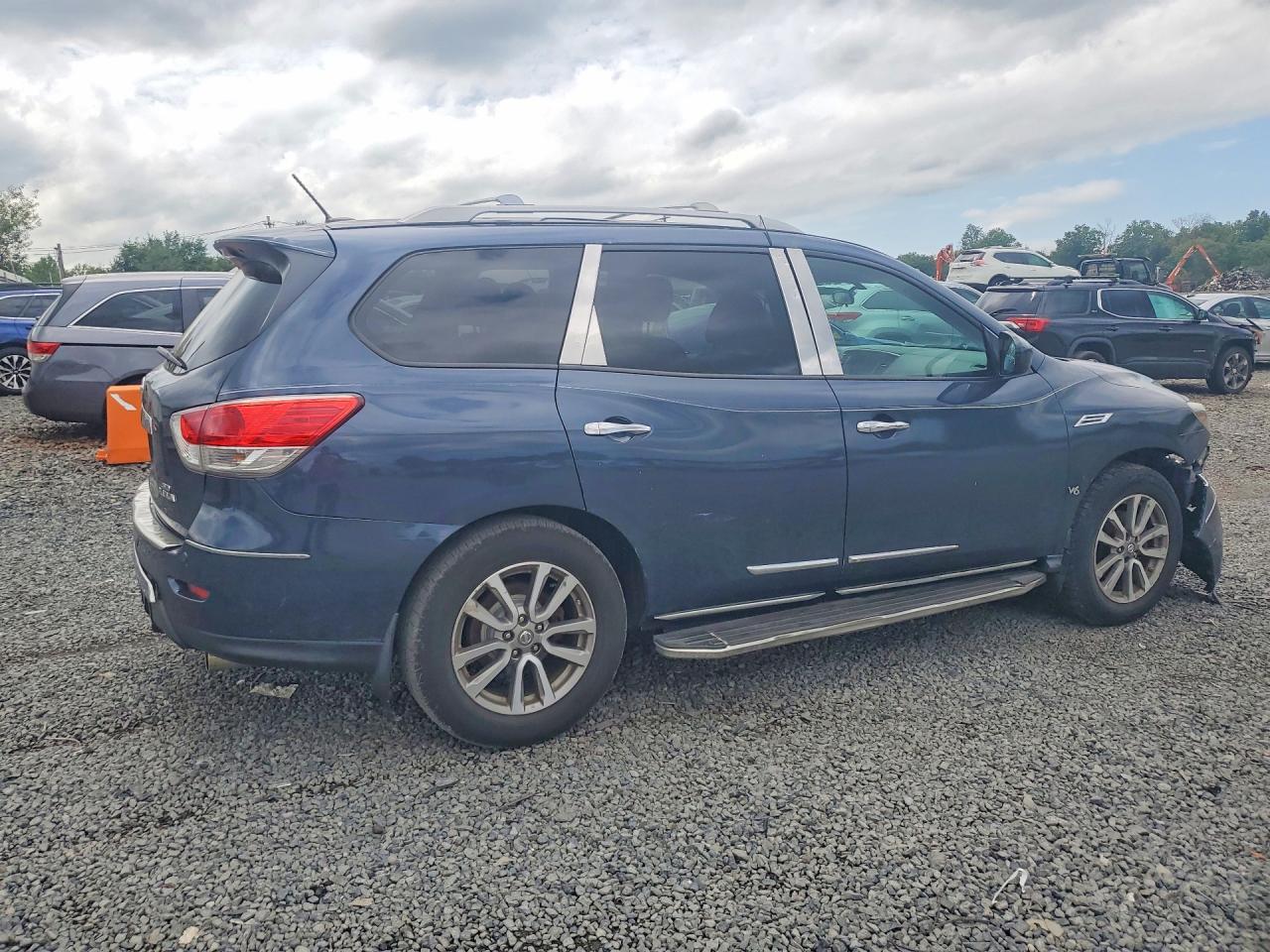 2014 Nissan Pathfinder Sv Синий vin: 5N1AR2MM5EC725646