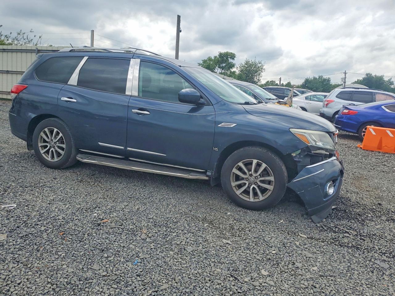 2014 Nissan Pathfinder Sv Синий vin: 5N1AR2MM5EC725646