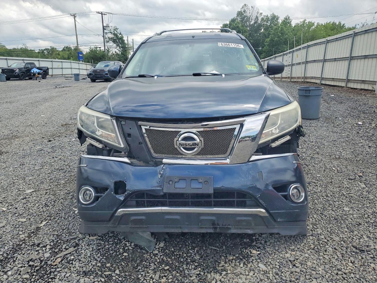 2014 Nissan Pathfinder Sv Синий vin: 5N1AR2MM5EC725646