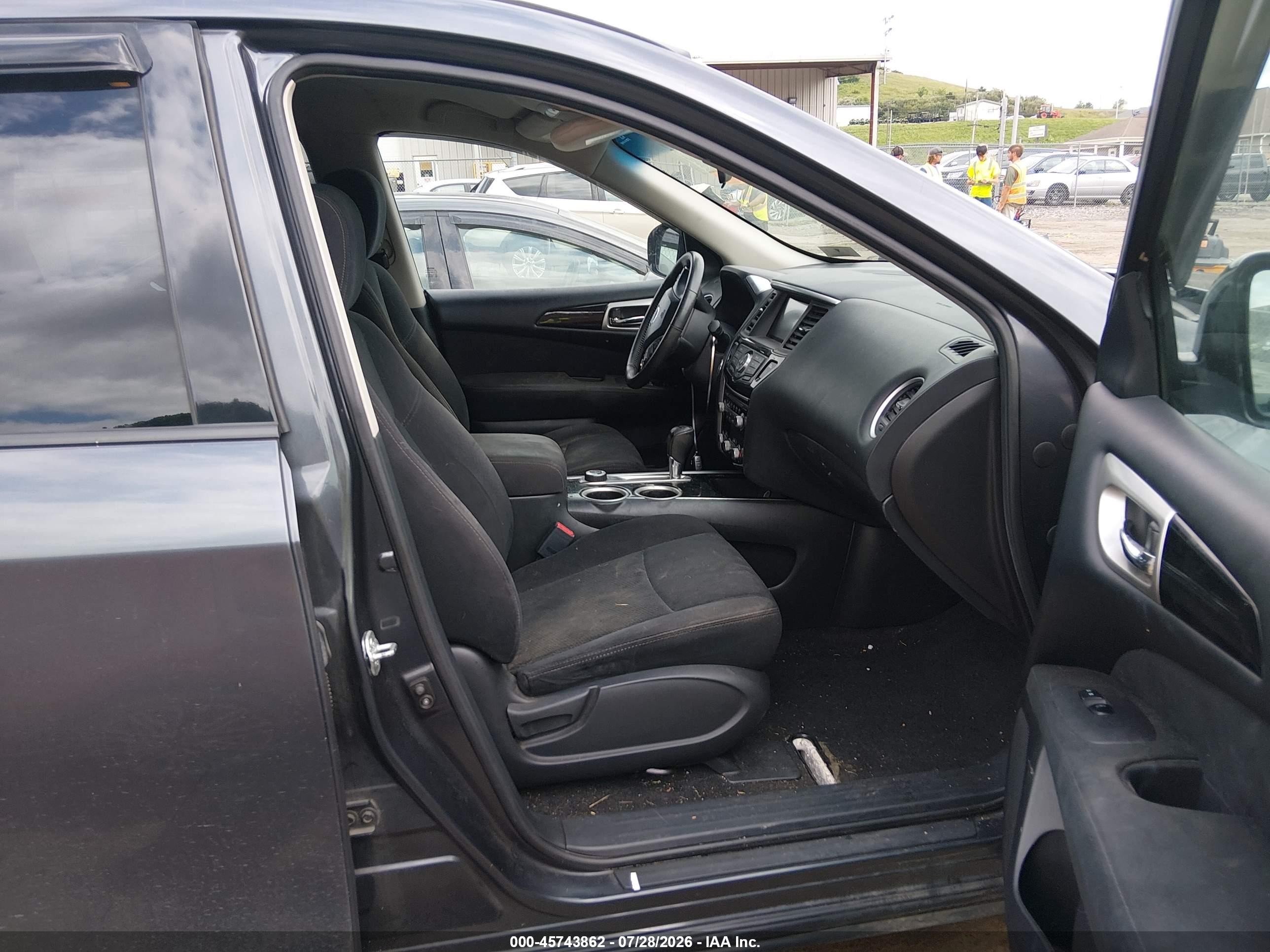 2014 Nissan Pathfinder Sv Серый vin: 5N1AR2MM5EC731737