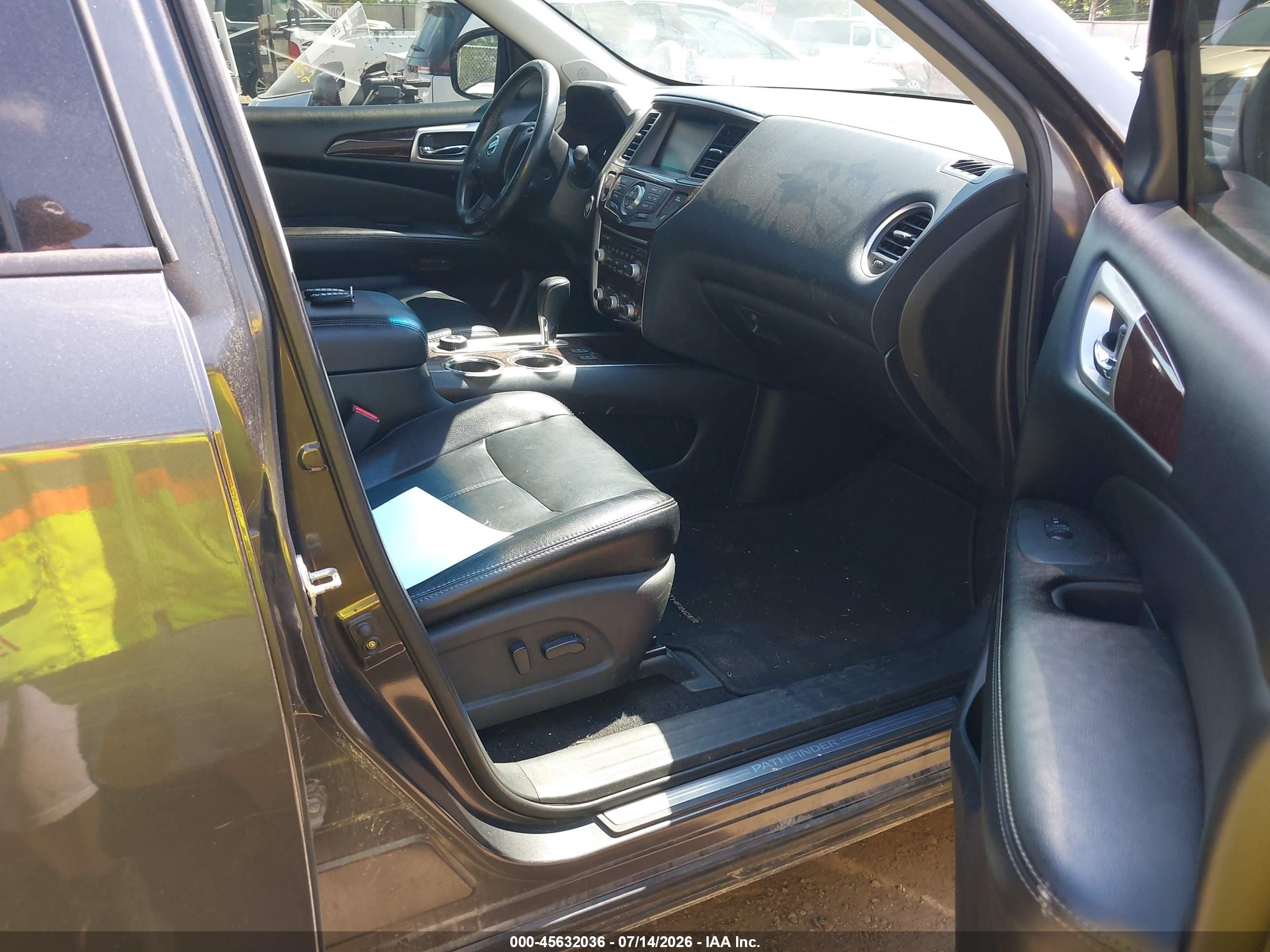 2014 Nissan Pathfinder Sl Gray vin: 5N1AR2MM5EC734895