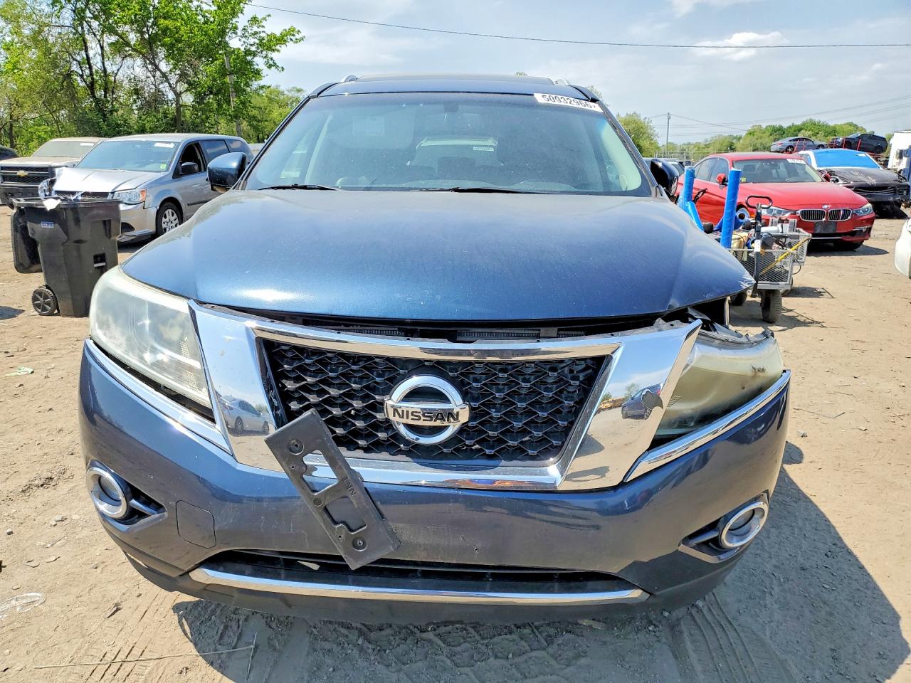 2014 Nissan Pathfinder S Blue vin: 5N1AR2MM5EC735559