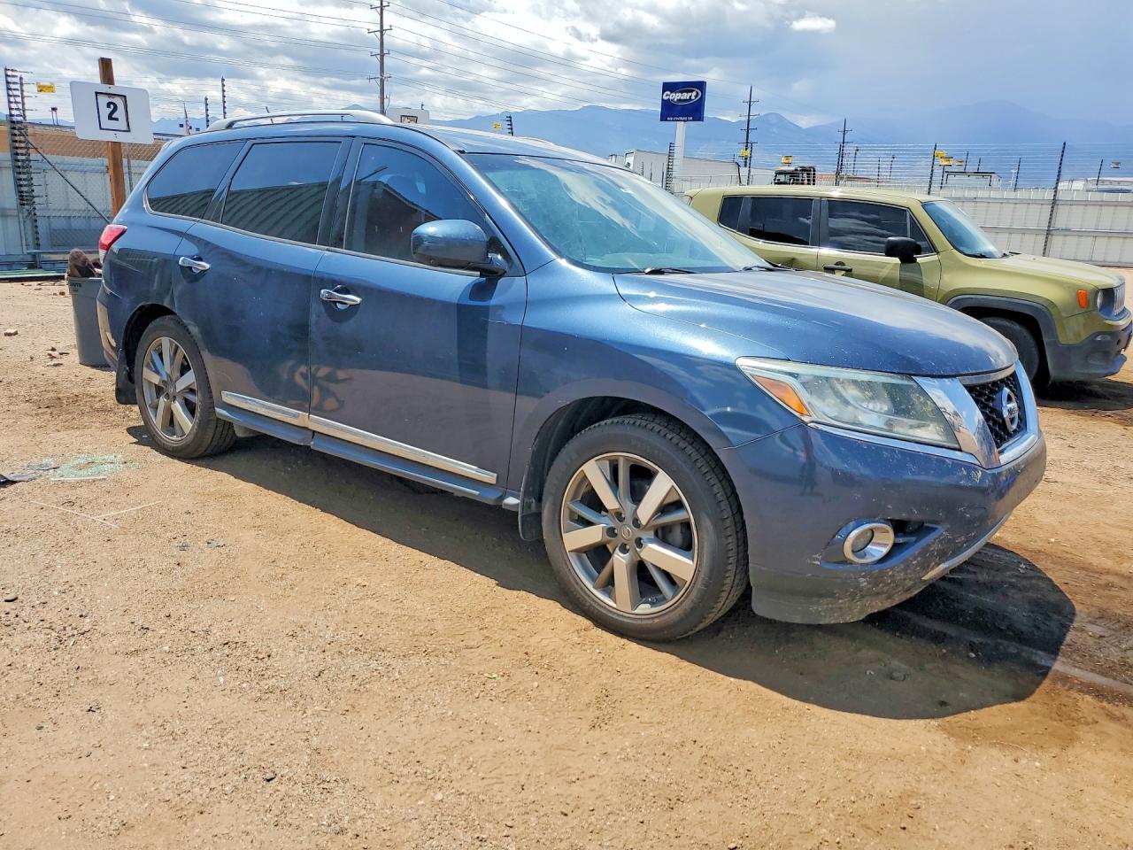 2015 Nissan Pathfinder Platinum Blue vin: 5N1AR2MM5FC600390