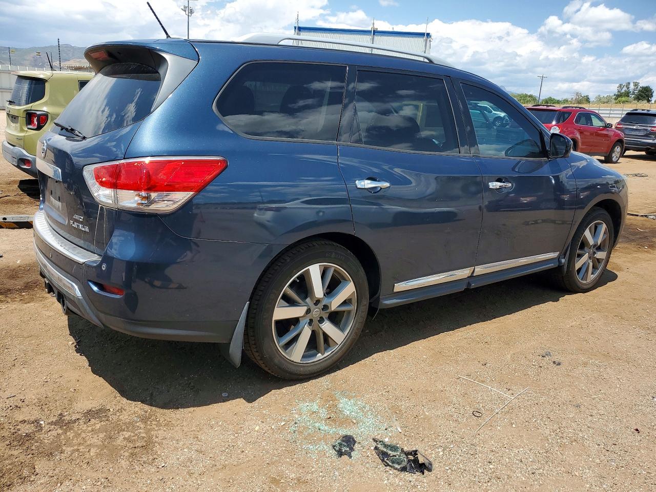 2015 Nissan Pathfinder Platinum Blue vin: 5N1AR2MM5FC600390