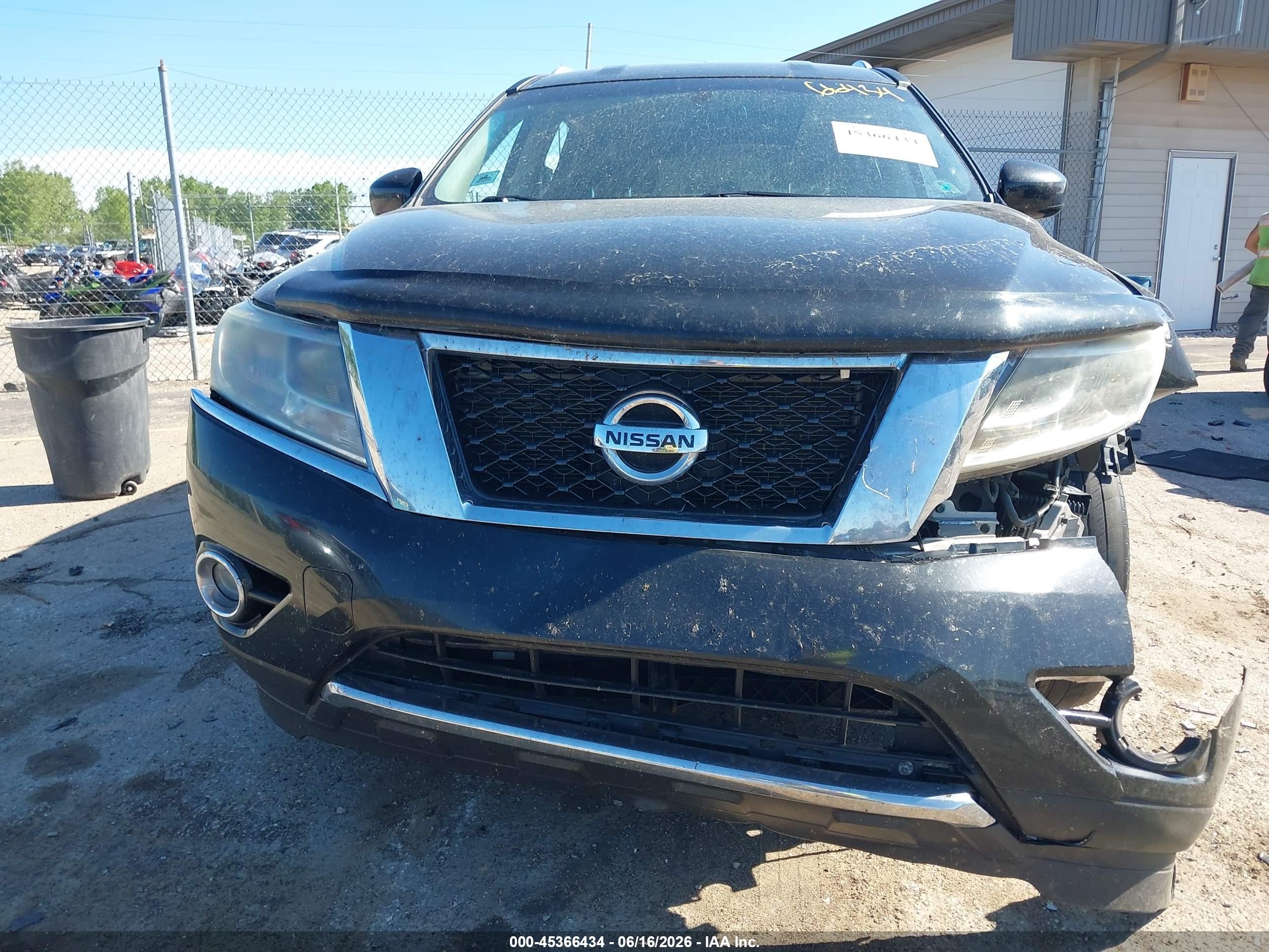 2015 Nissan Pathfinder Sl Black vin: 5N1AR2MM5FC604777