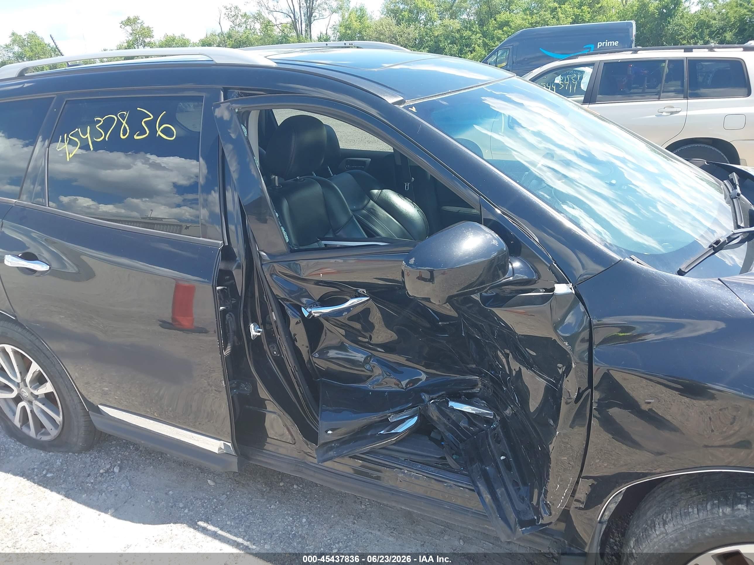 2015 Nissan Pathfinder Sl Black vin: 5N1AR2MM5FC608120