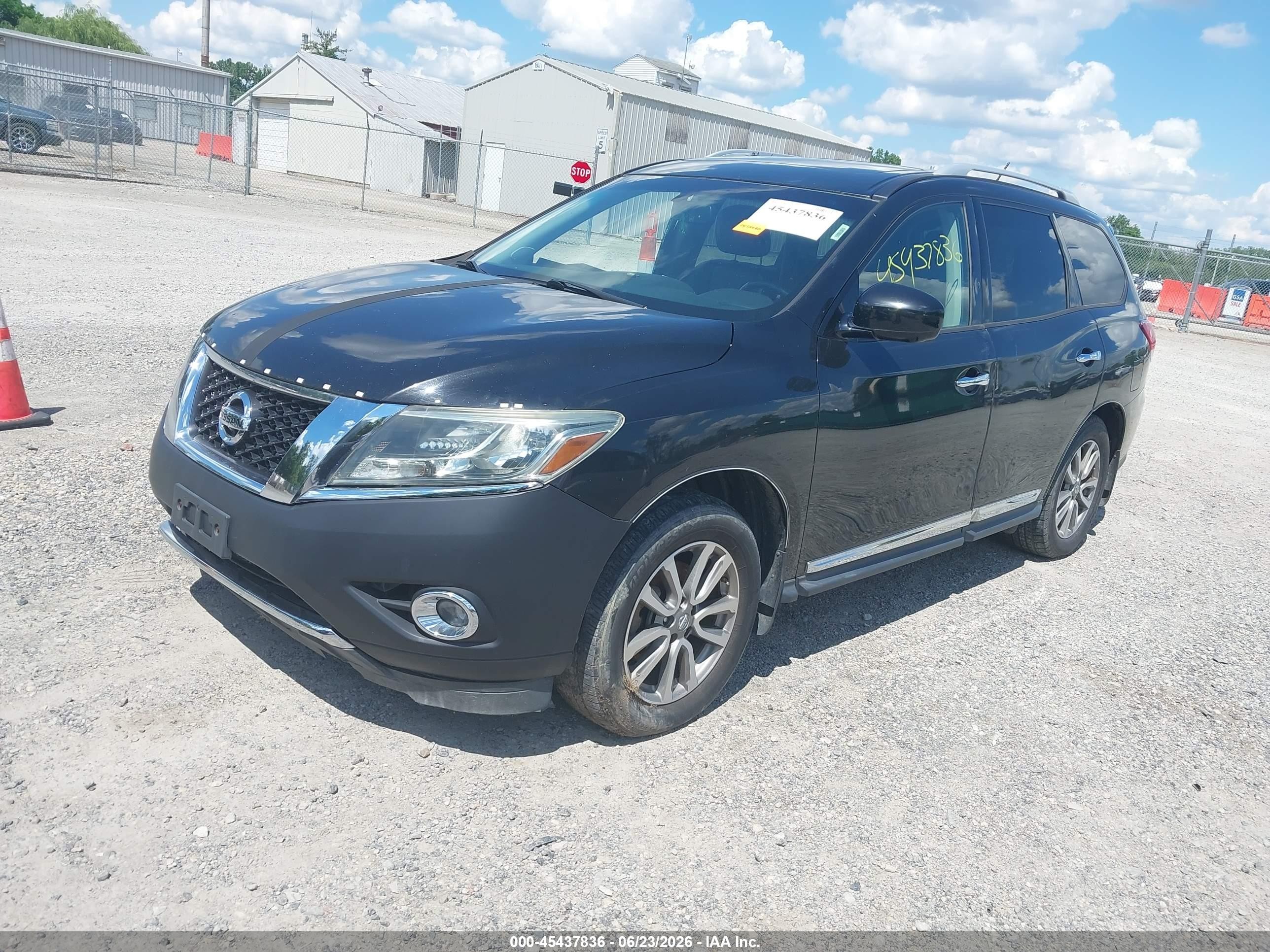 2015 Nissan Pathfinder Sl Black vin: 5N1AR2MM5FC608120