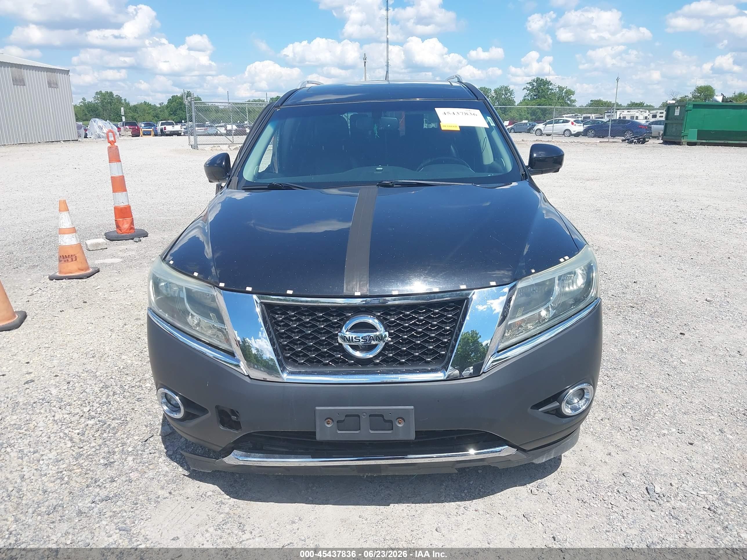 2015 Nissan Pathfinder Sl Black vin: 5N1AR2MM5FC608120