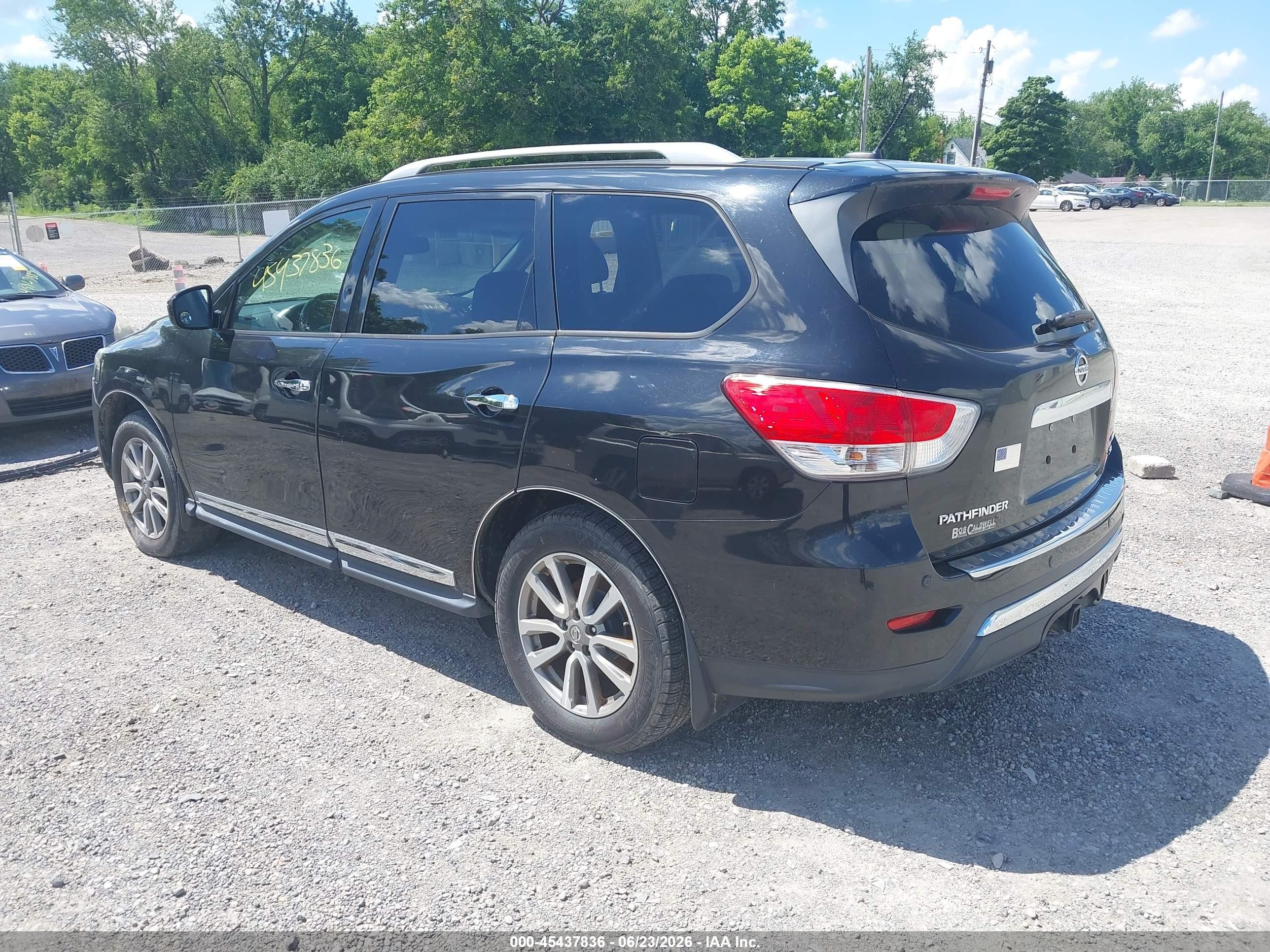 2015 Nissan Pathfinder Sl Black vin: 5N1AR2MM5FC608120