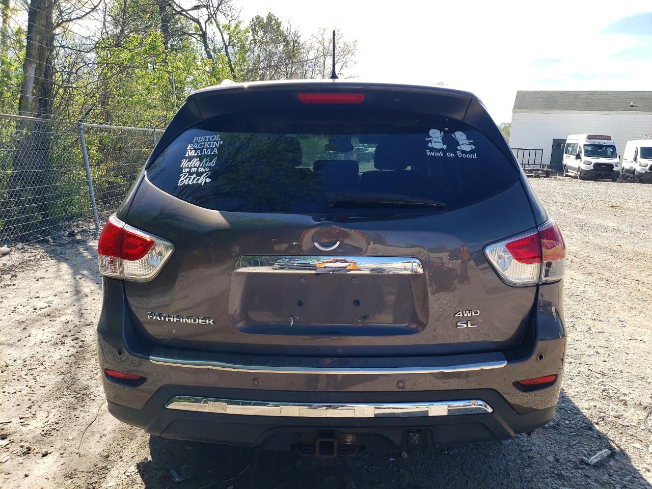 2015 Nissan Pathfinder Sl Brown vin: 5N1AR2MM5FC645362