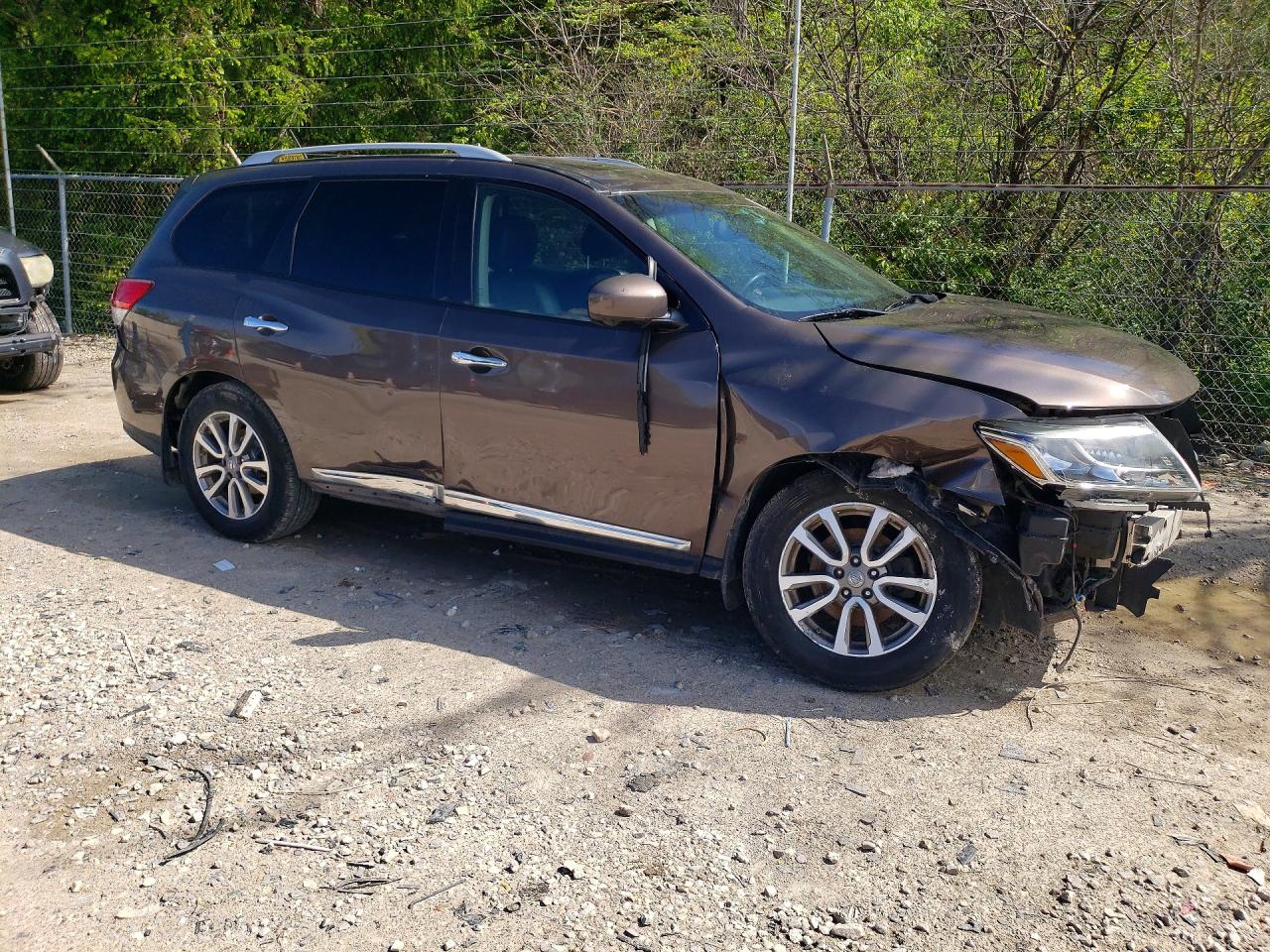 2015 Nissan Pathfinder Sl Brown vin: 5N1AR2MM5FC645362
