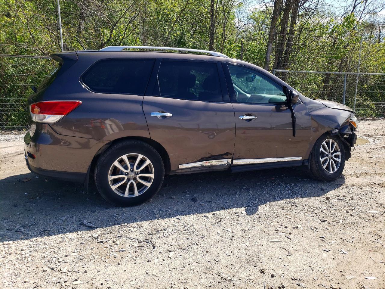 2015 Nissan Pathfinder Sl Brown vin: 5N1AR2MM5FC645362