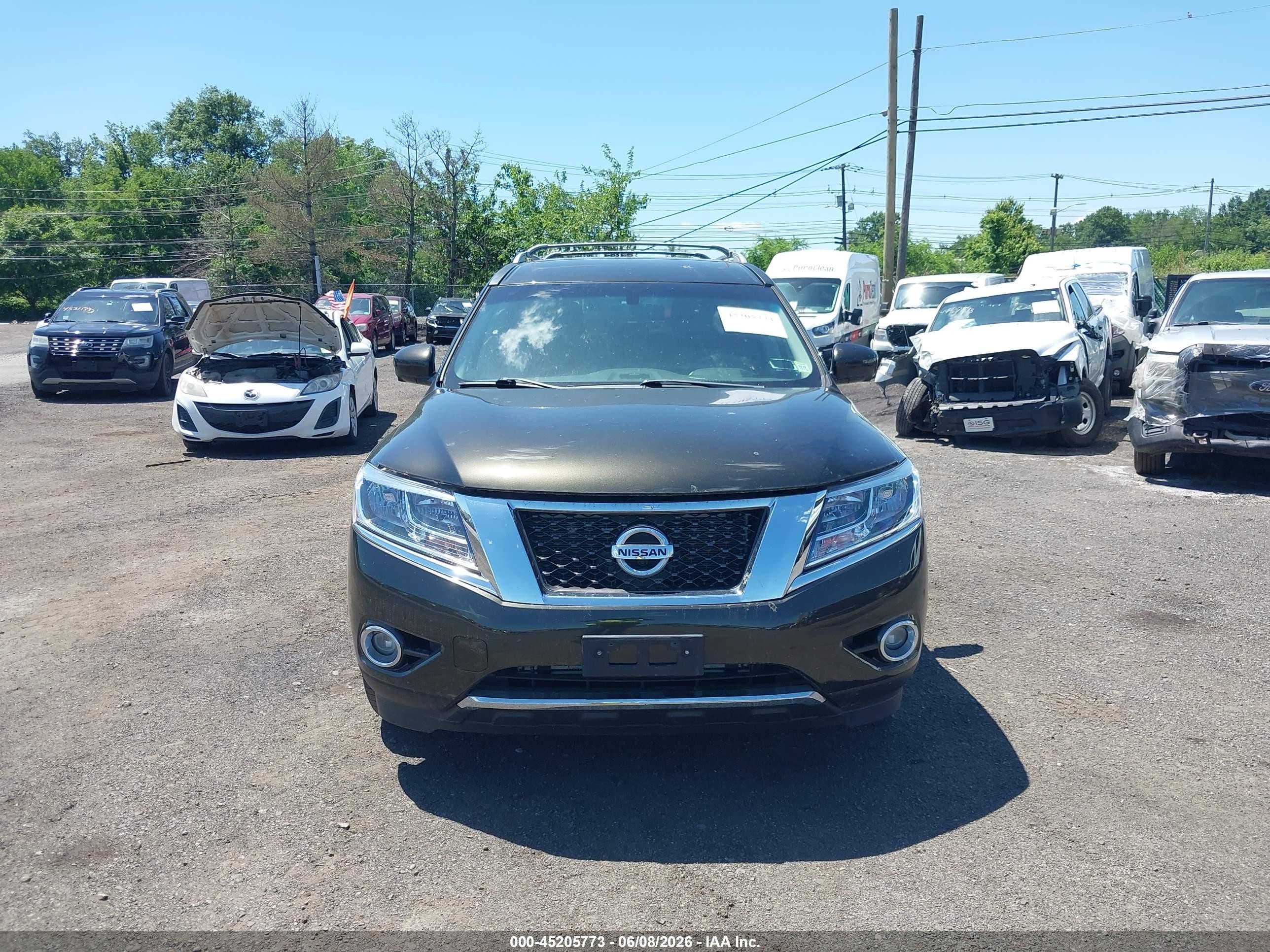 2016 Nissan Pathfinder Platinum Green vin: 5N1AR2MM5GC605347