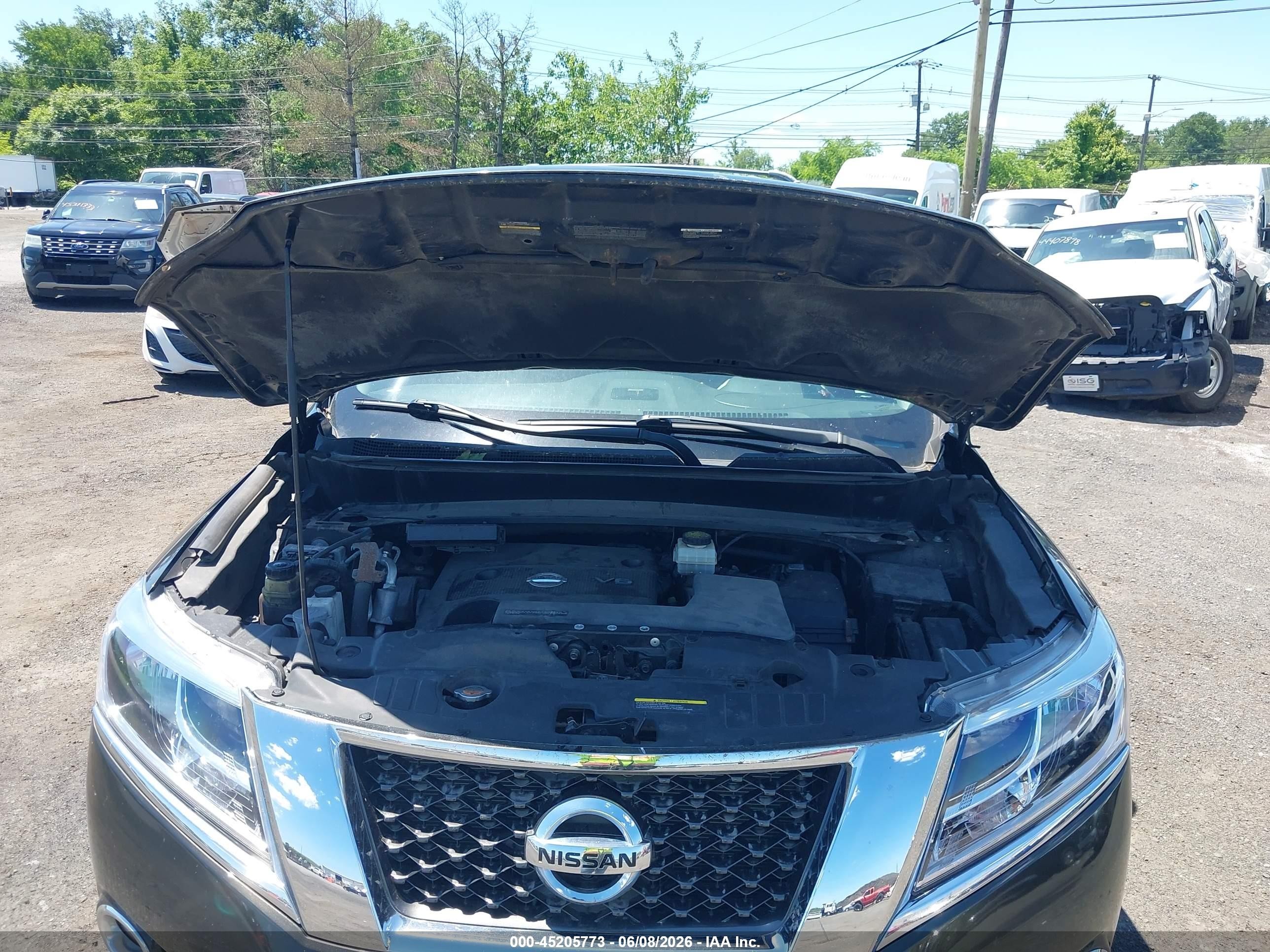 2016 Nissan Pathfinder Platinum Green vin: 5N1AR2MM5GC605347