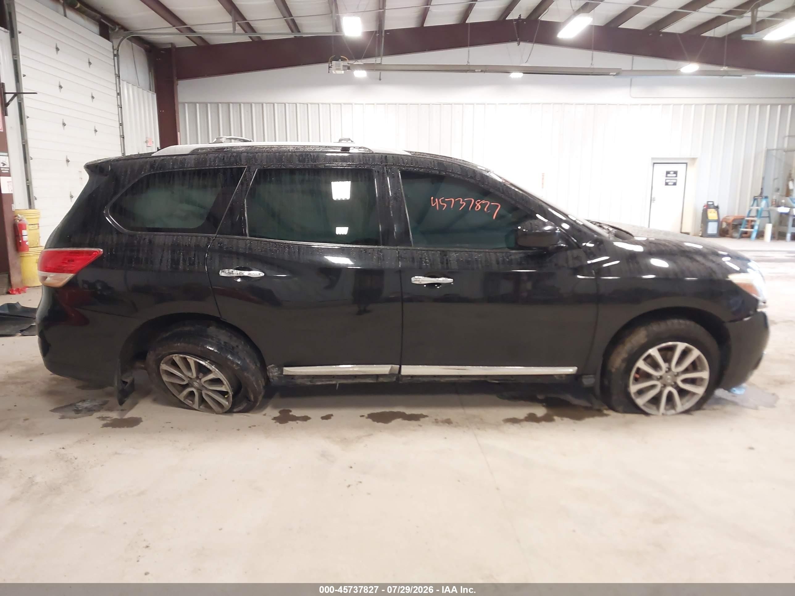 2013 Nissan Pathfinder Sl Black vin: 5N1AR2MM6DC629944