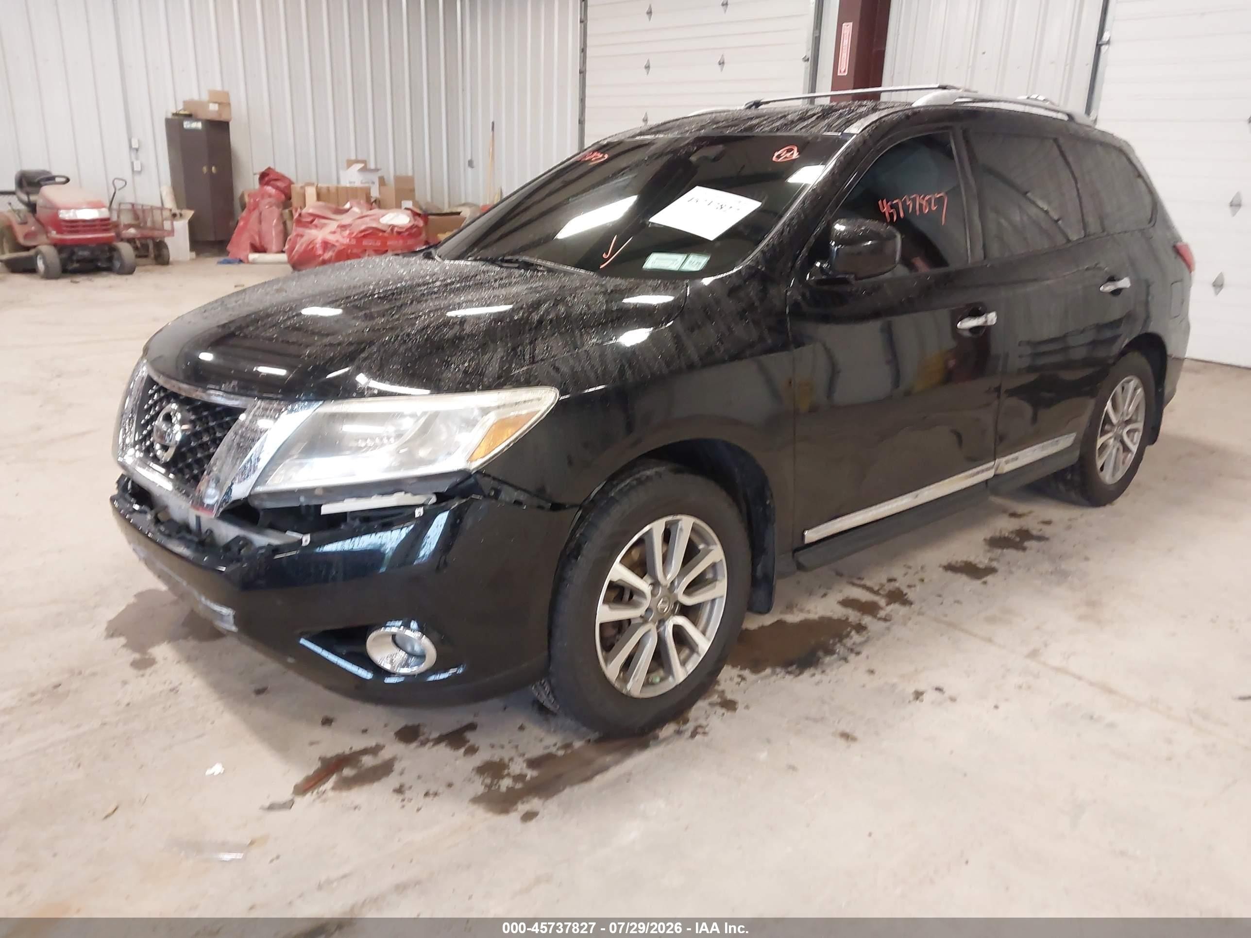 2013 Nissan Pathfinder Sl Black vin: 5N1AR2MM6DC629944