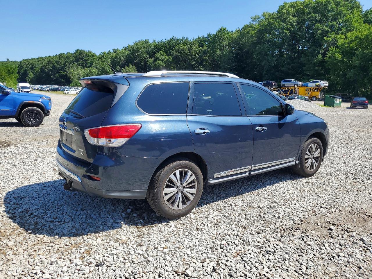 2013 Nissan Pathfinder S Blue vin: 5N1AR2MM6DC644279