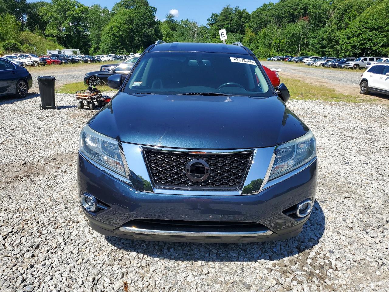 2013 Nissan Pathfinder S Blue vin: 5N1AR2MM6DC644279
